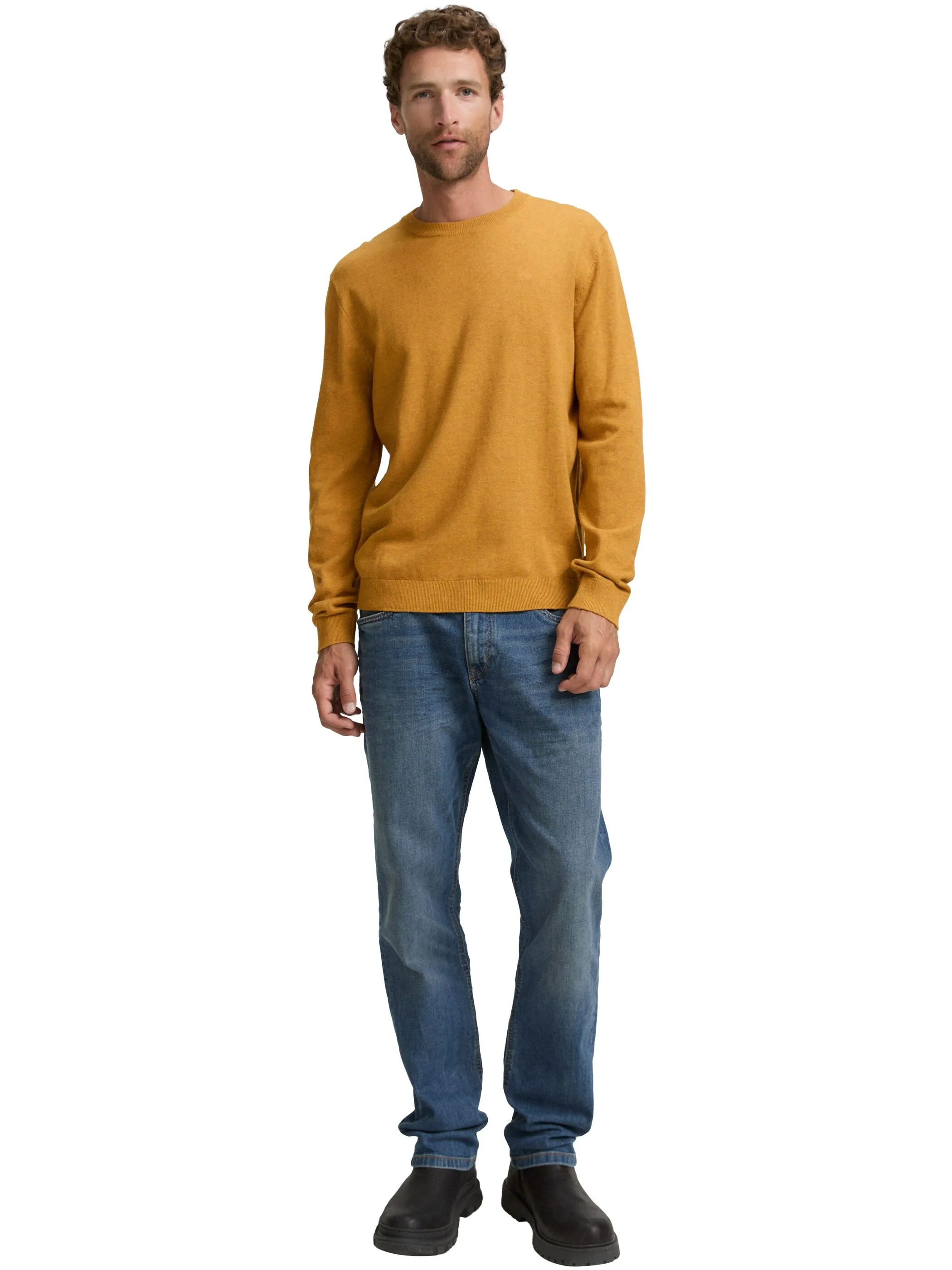 Tom Tailor 1039805 NOS basic crewneck knit Gelb 898460 36292 4