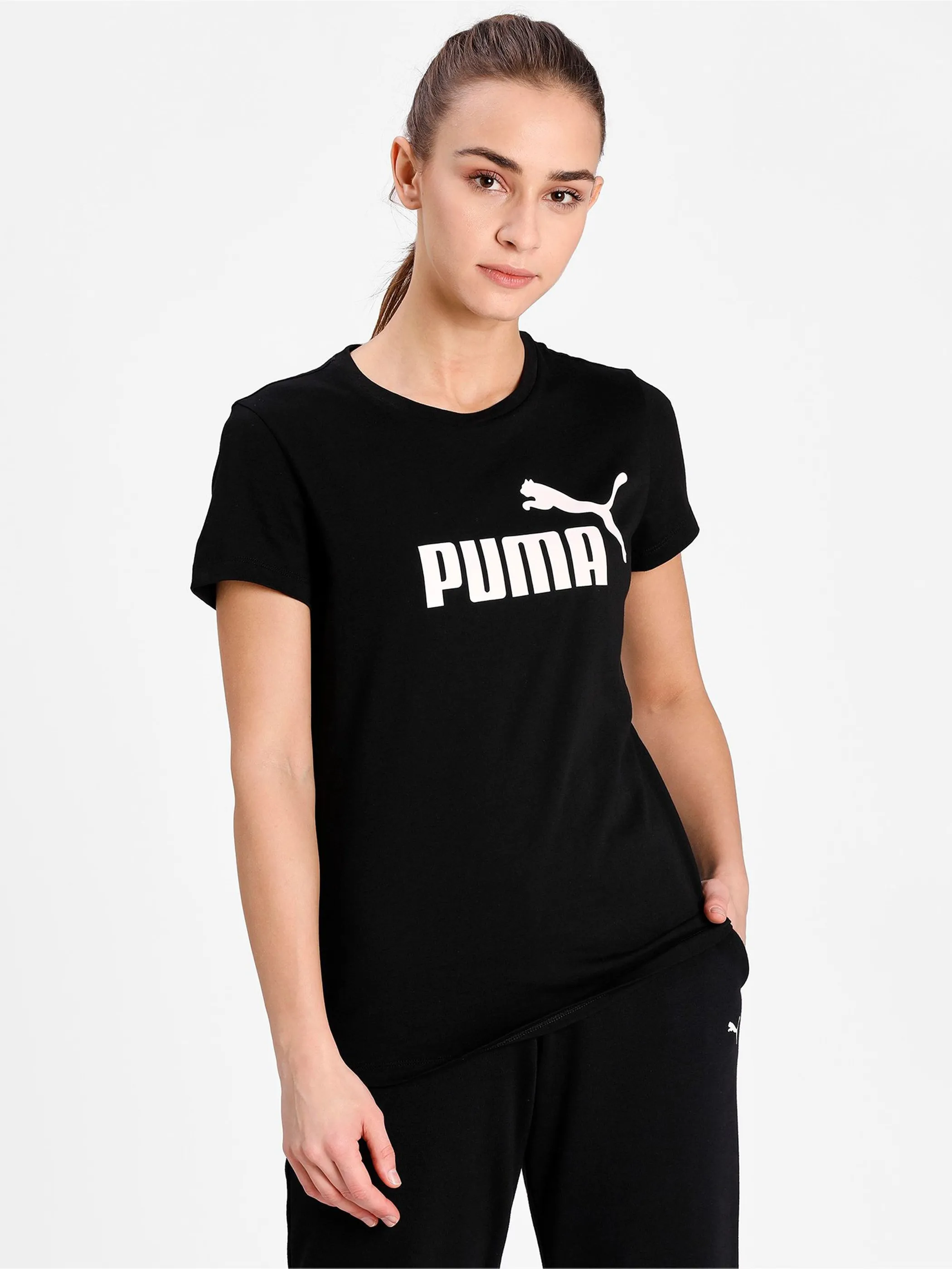 Puma 586774 Da-T-Shirt, Logo Schwarz 856649 01 4 Puma 586774 Da-T-Shirt, Logo Schwarz 856649 01 4