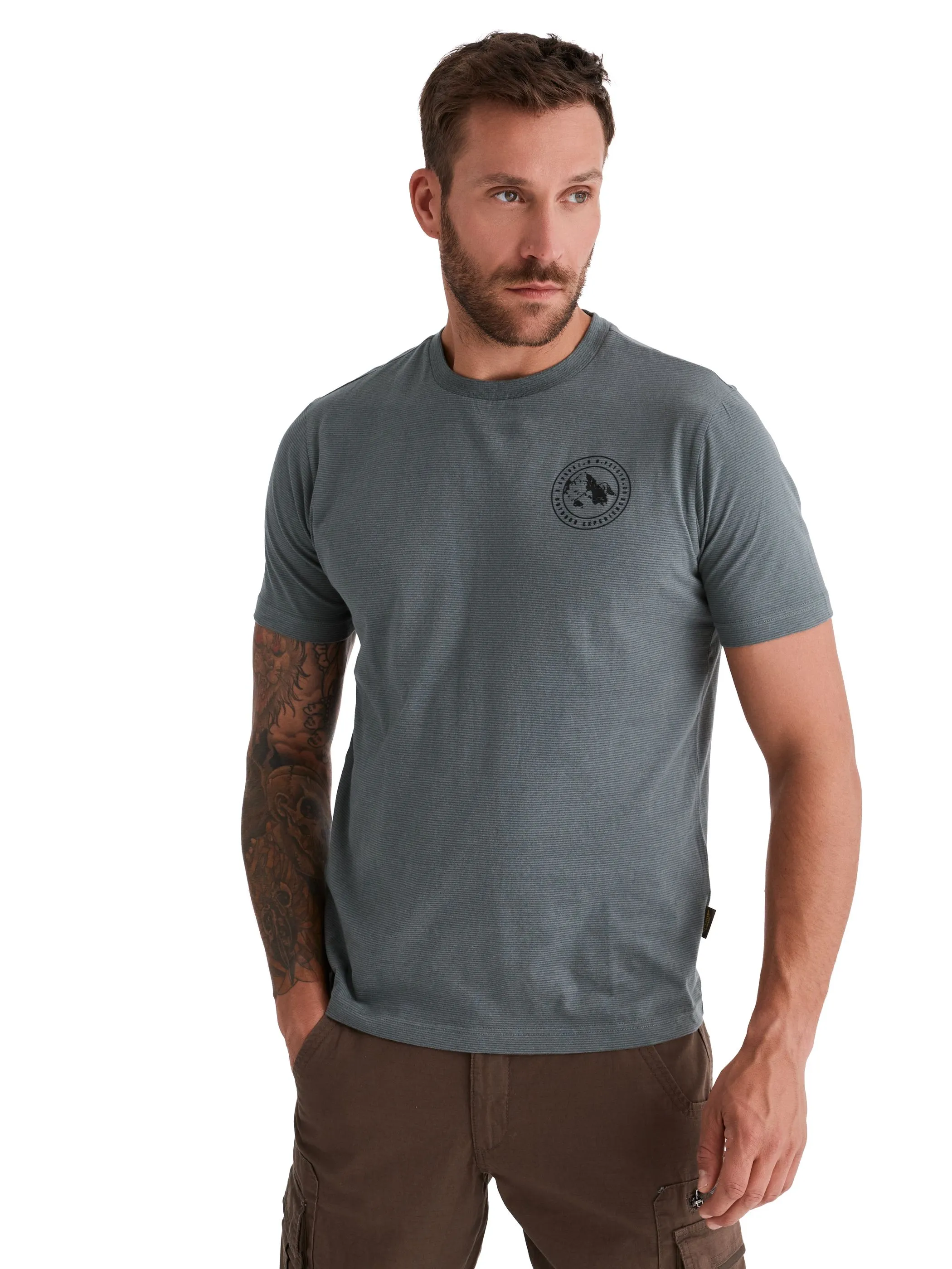 HERO by John Medoox 74306250009189 He-T-Shirt "Tim" Grün 928358 9189 1