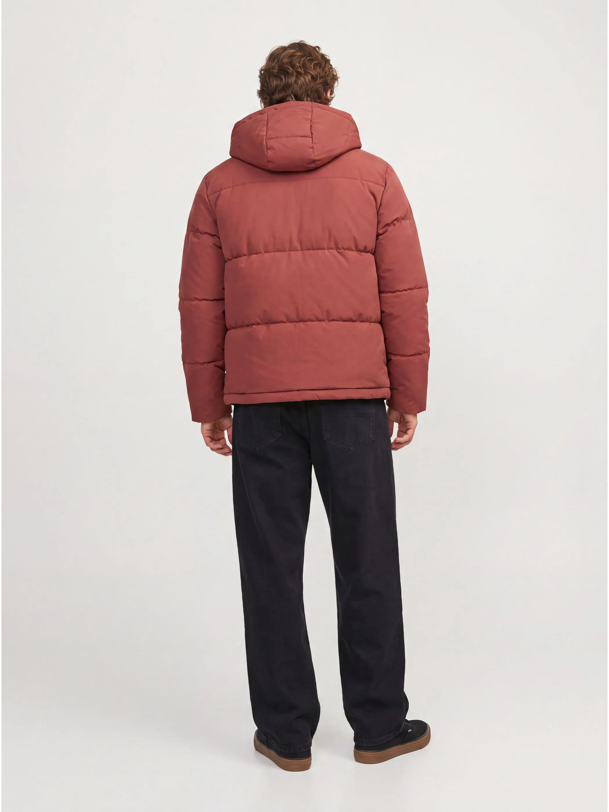 Jack Jones 12303930 JJGALAXY PUFFER JACKE Rot 930733 176012 2