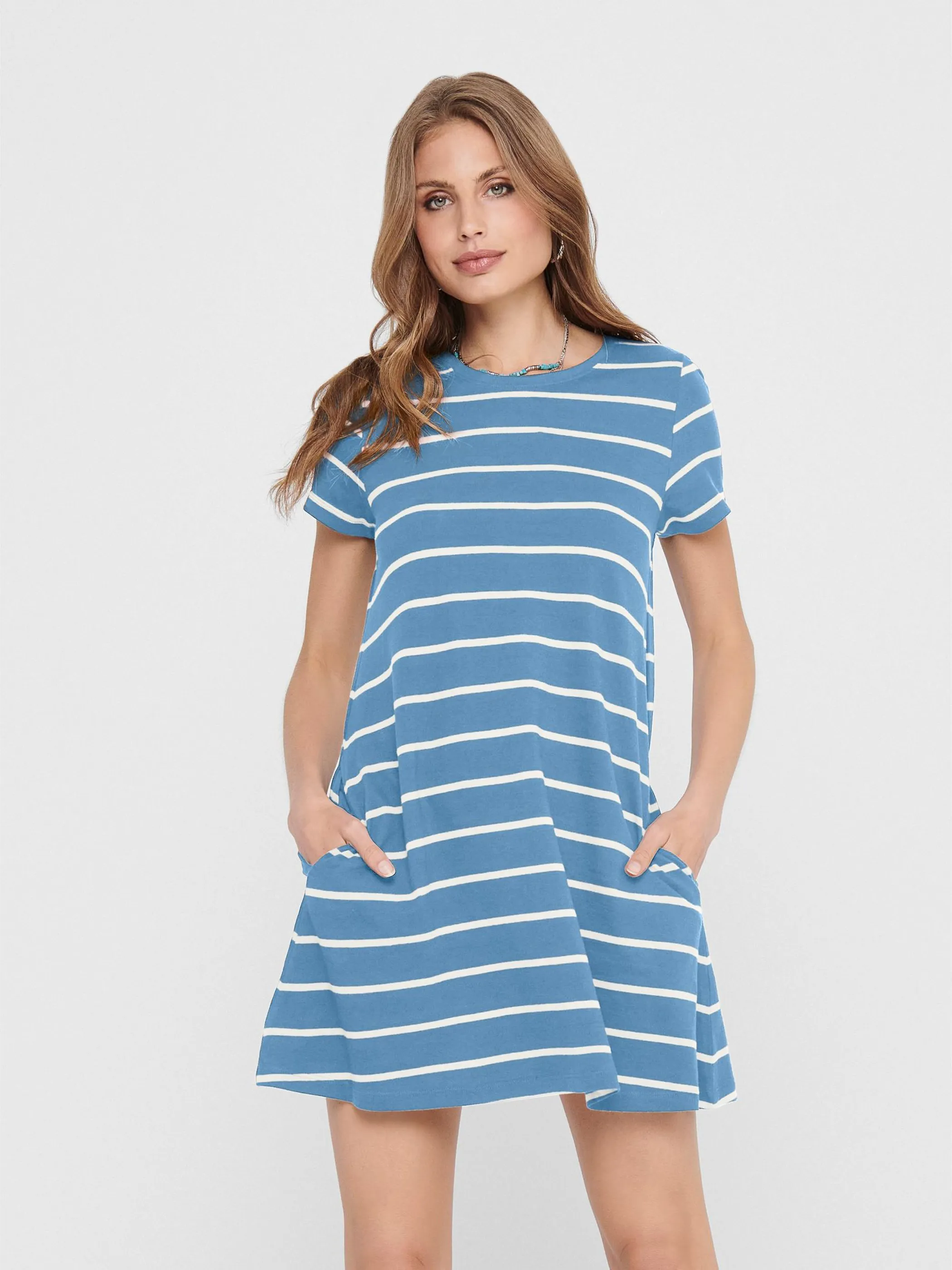 Only 15202971 ONLMAY LIFE S/S POCKE Blau 850437 179917004 3