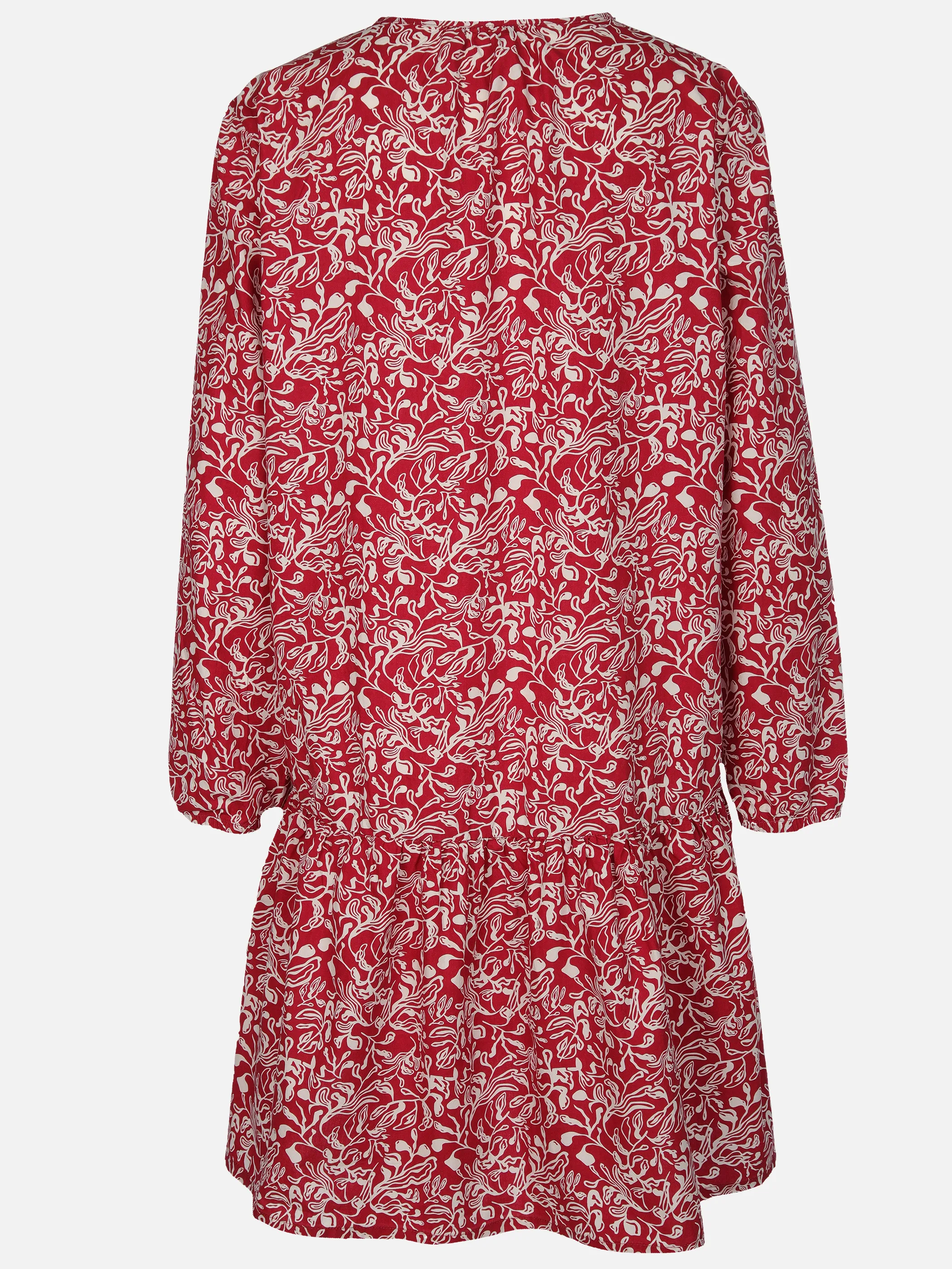 Sure Da-Volantkleid m. Print Rot 905695 BORDEAUX 2