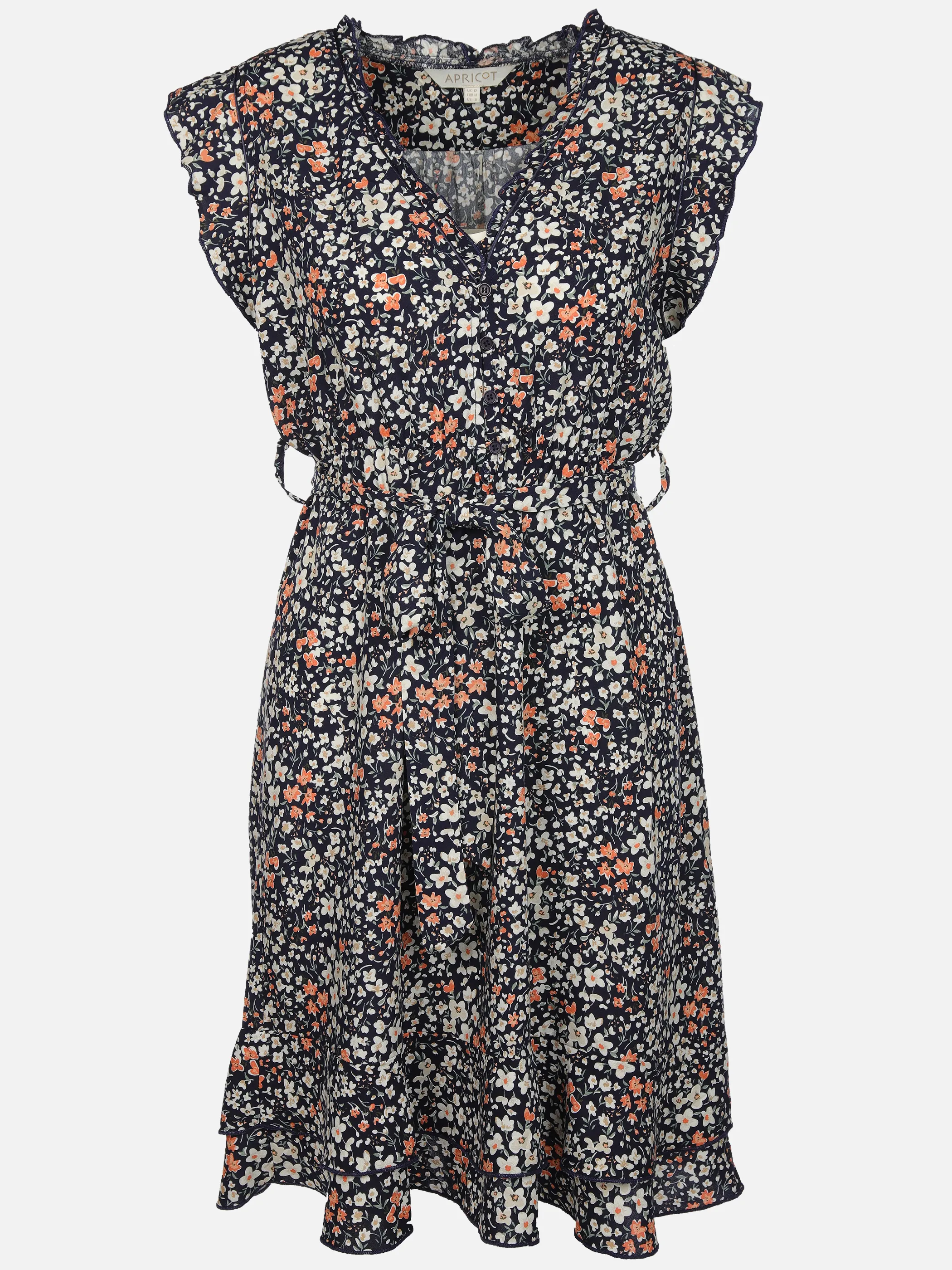 Apricot 868601 Apricot Ditsy Cluster R Marine 917645 NAV 1
