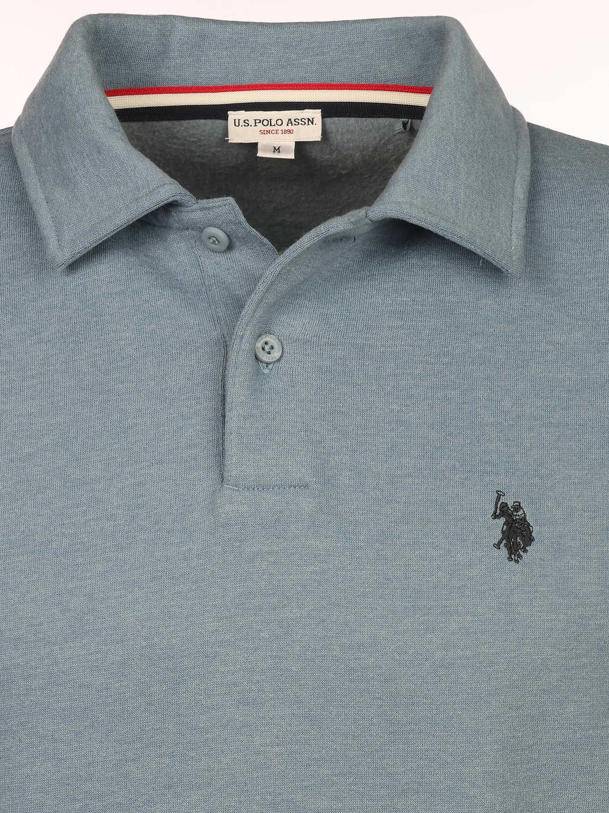 U.S. Polo Assn. He. Sweat Polo 1/1 Arm US17018 Blau 933834 131 3