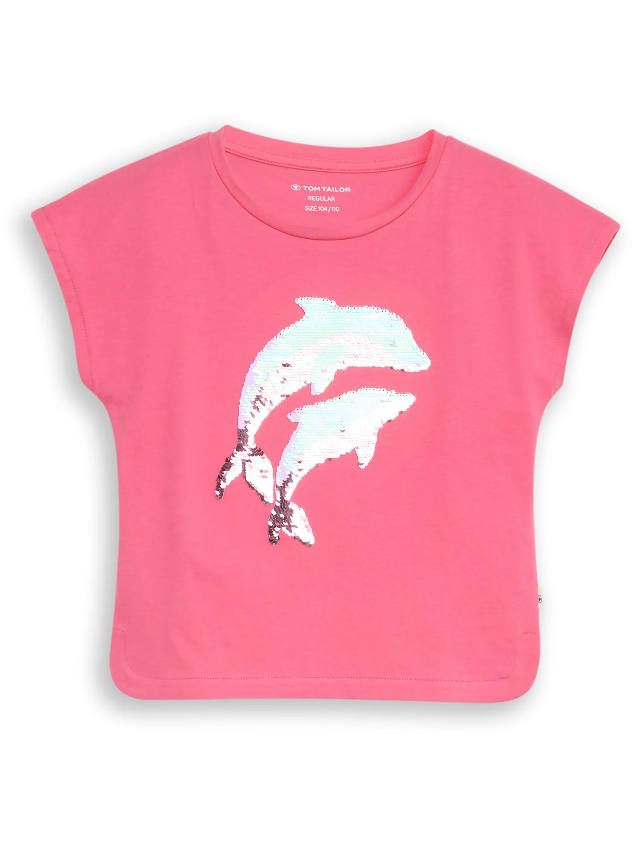 Tom Tailor 1051038 reversible sequin T-shirt Pink 929654 11821 1