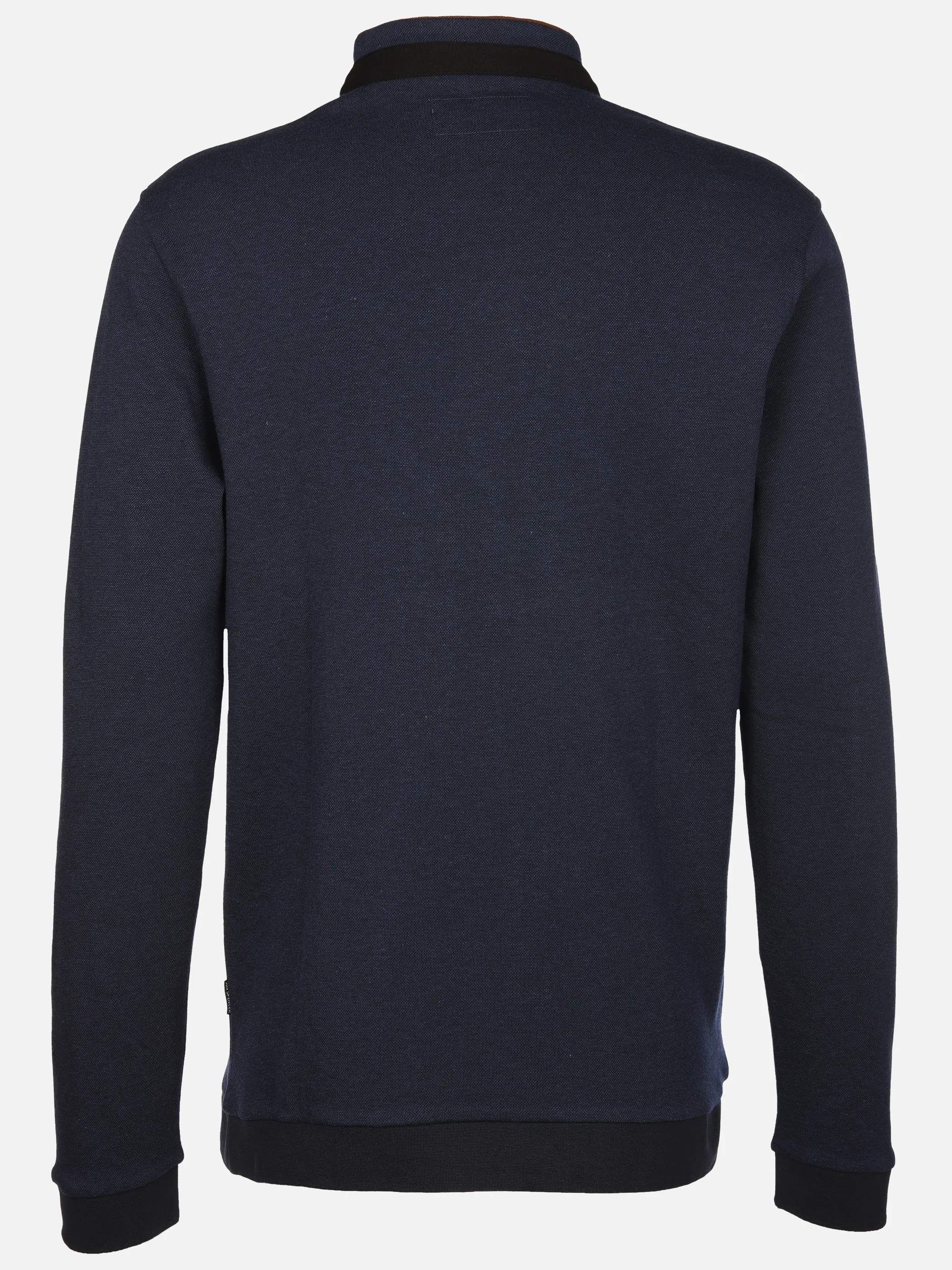 Jim Spencer He. Stehkragenpolo 1/1 Arm melange Blau 913607 NAVY 2