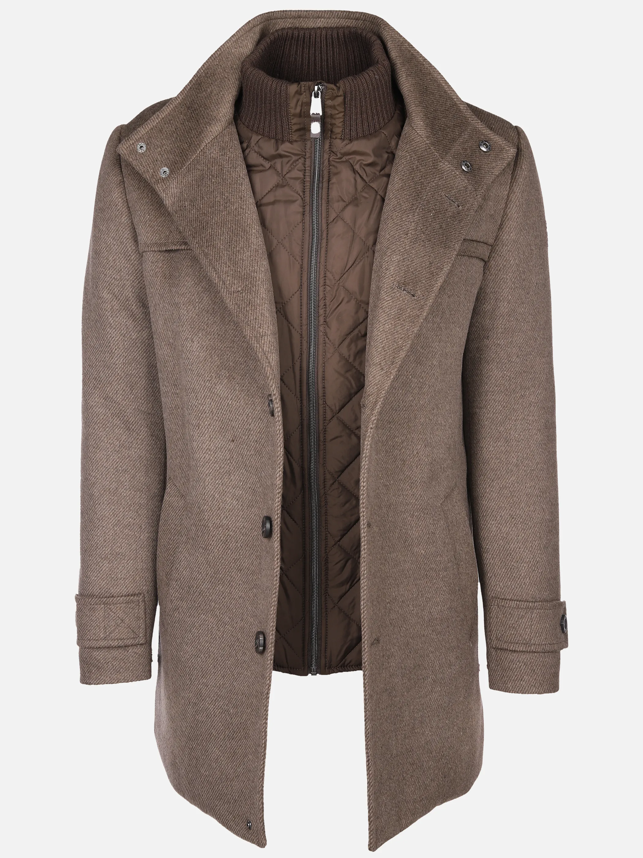 Jim Spencer He. Wollmantel 2in1 220803 Braun 871351 BROWN 3 Jim Spencer He. Wollmantel 2in1 220803 Braun 871351 BROWN 3