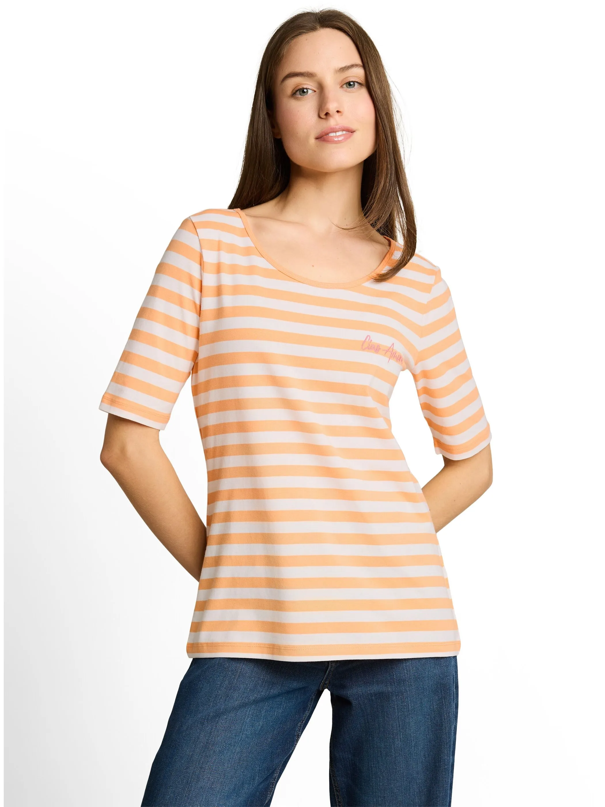 Tom Tailor 1051218 T-Shirt small embro Orange 926015 40327 1