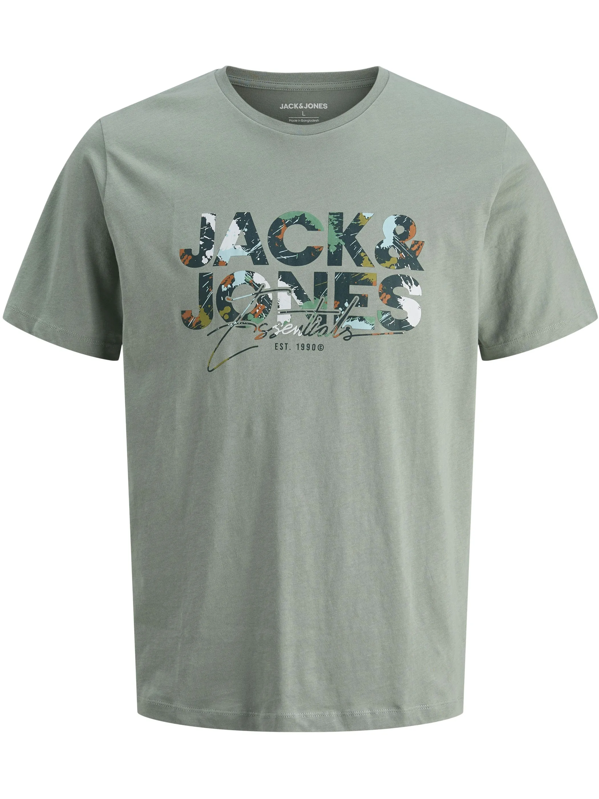 Jack Jones 12278523 JJGEPLAS TEE SS CREW Grün 913158 176366 1