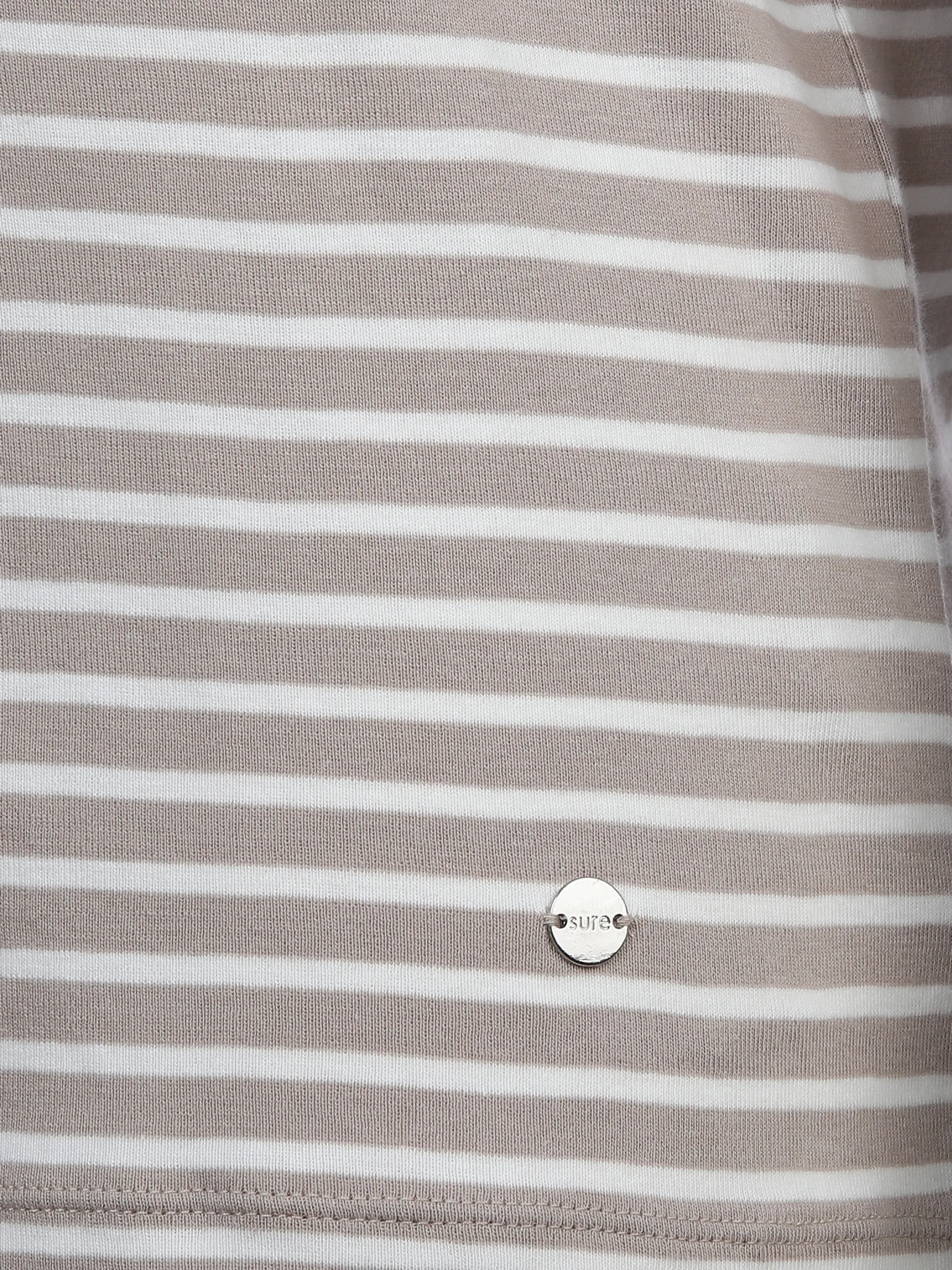 Sure Da-Streifenshirt m. 3/4 Arm Beige 889307 BEIGE OFF 3 Sure Da-Streifenshirt m. 3/4 Arm Beige 889307 BEIGE OFF 3