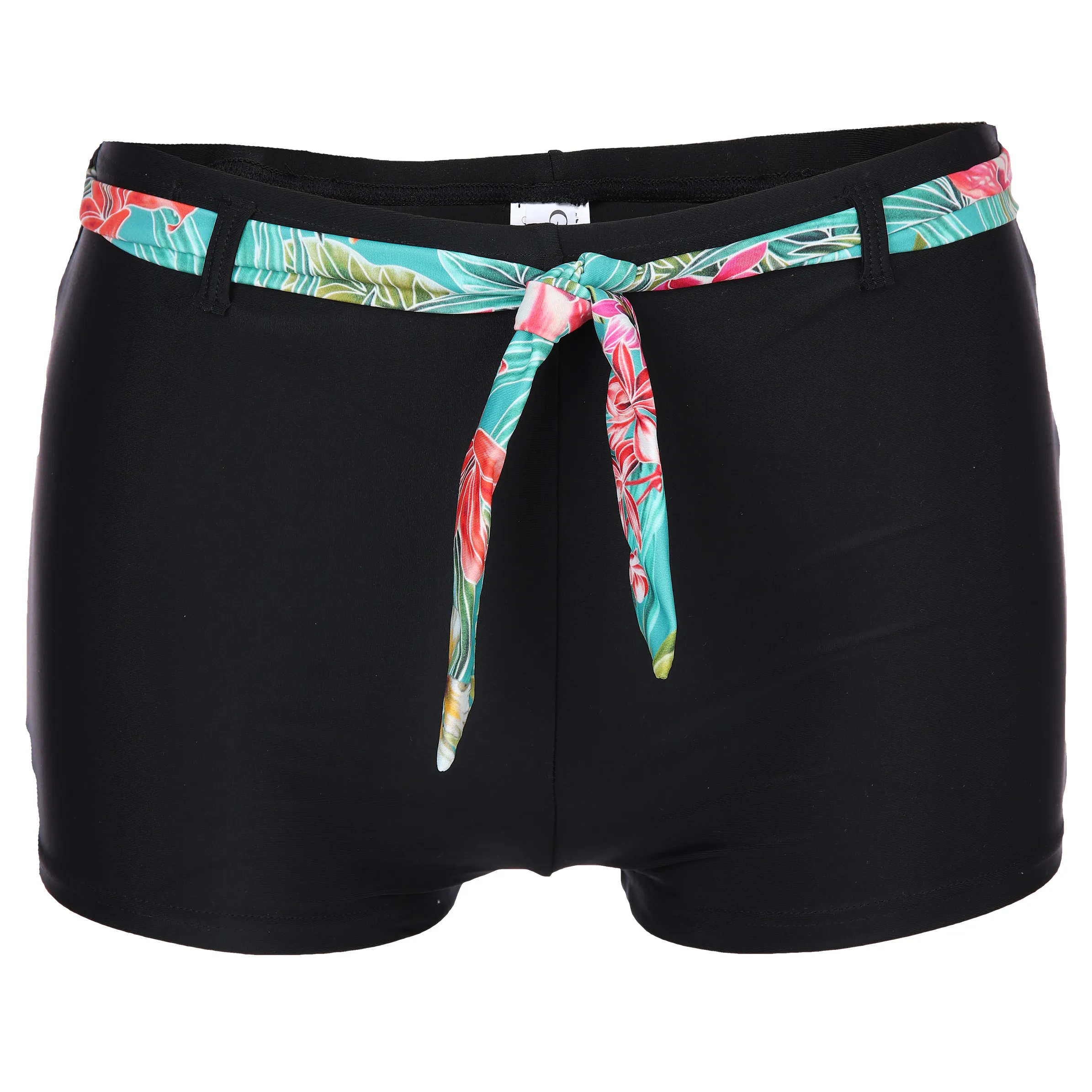 Grinario Sports Da-Bikini Shorts mit Bindeband Schwarz 877042 BLACK 1