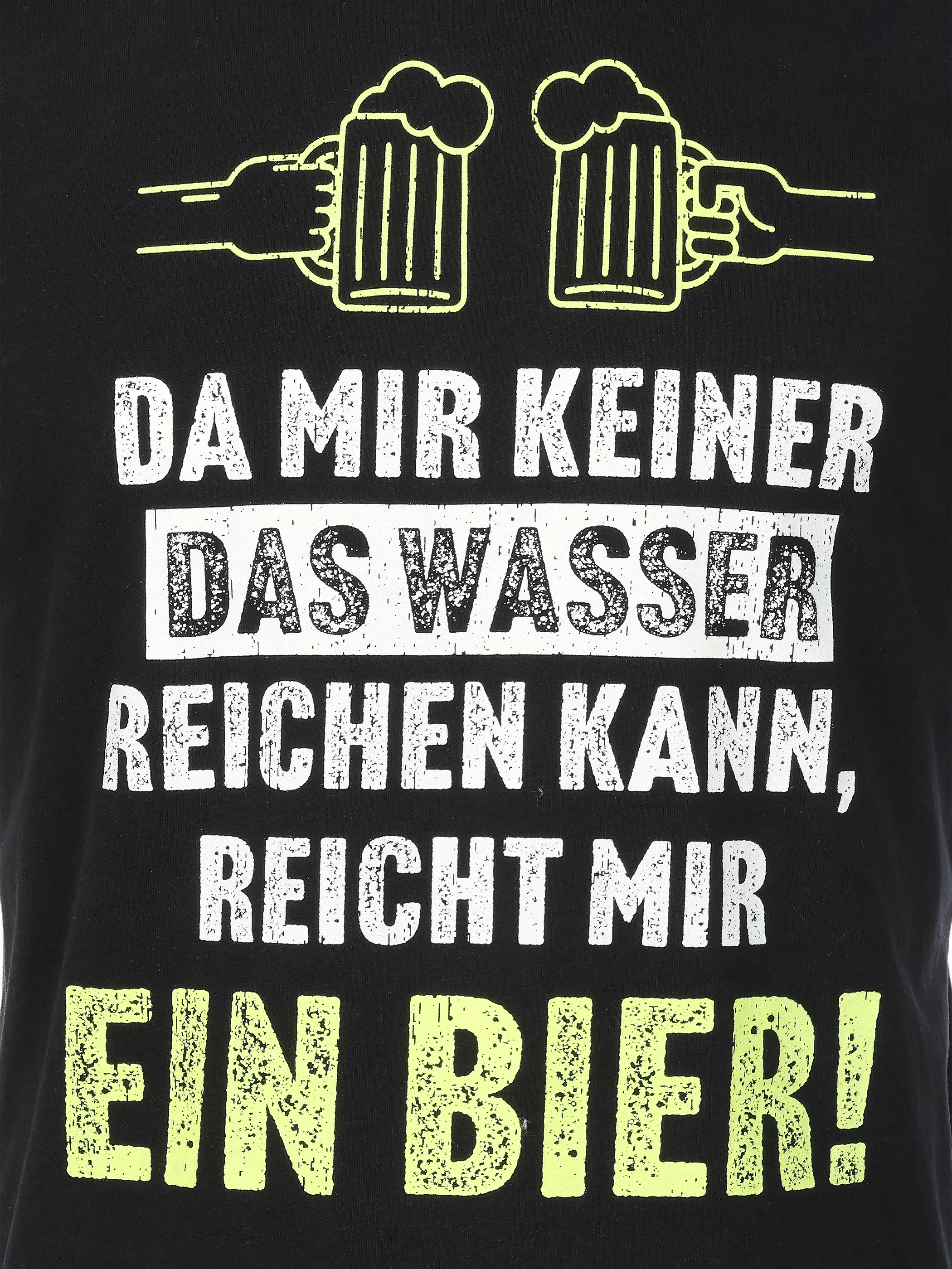 Worker He. T-Shirt 1/2 Sprüche Schwarz 921269 BLACK 3