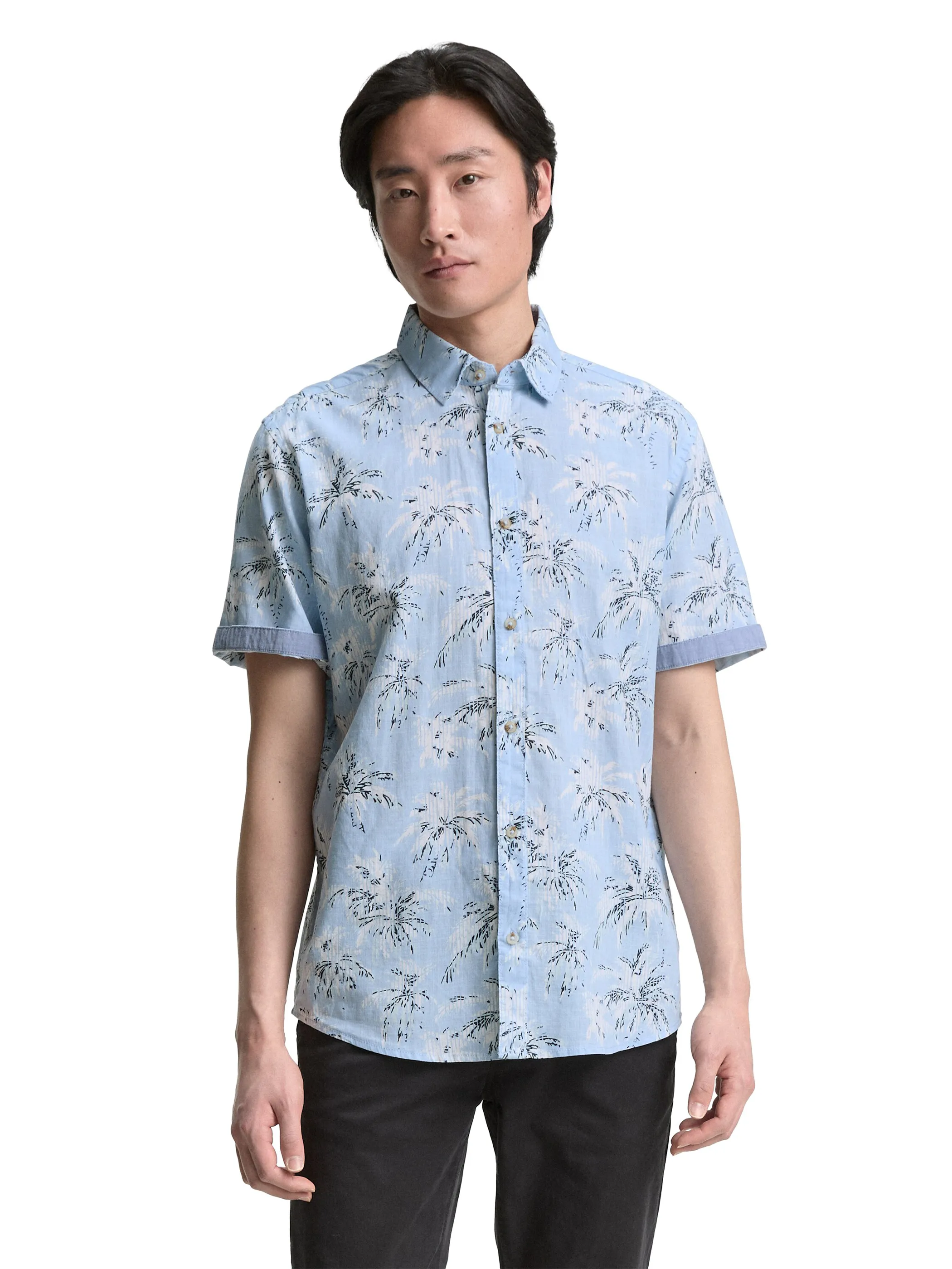 Tom Tailor 1046085 printed shirt Blau 910581 37973 3
