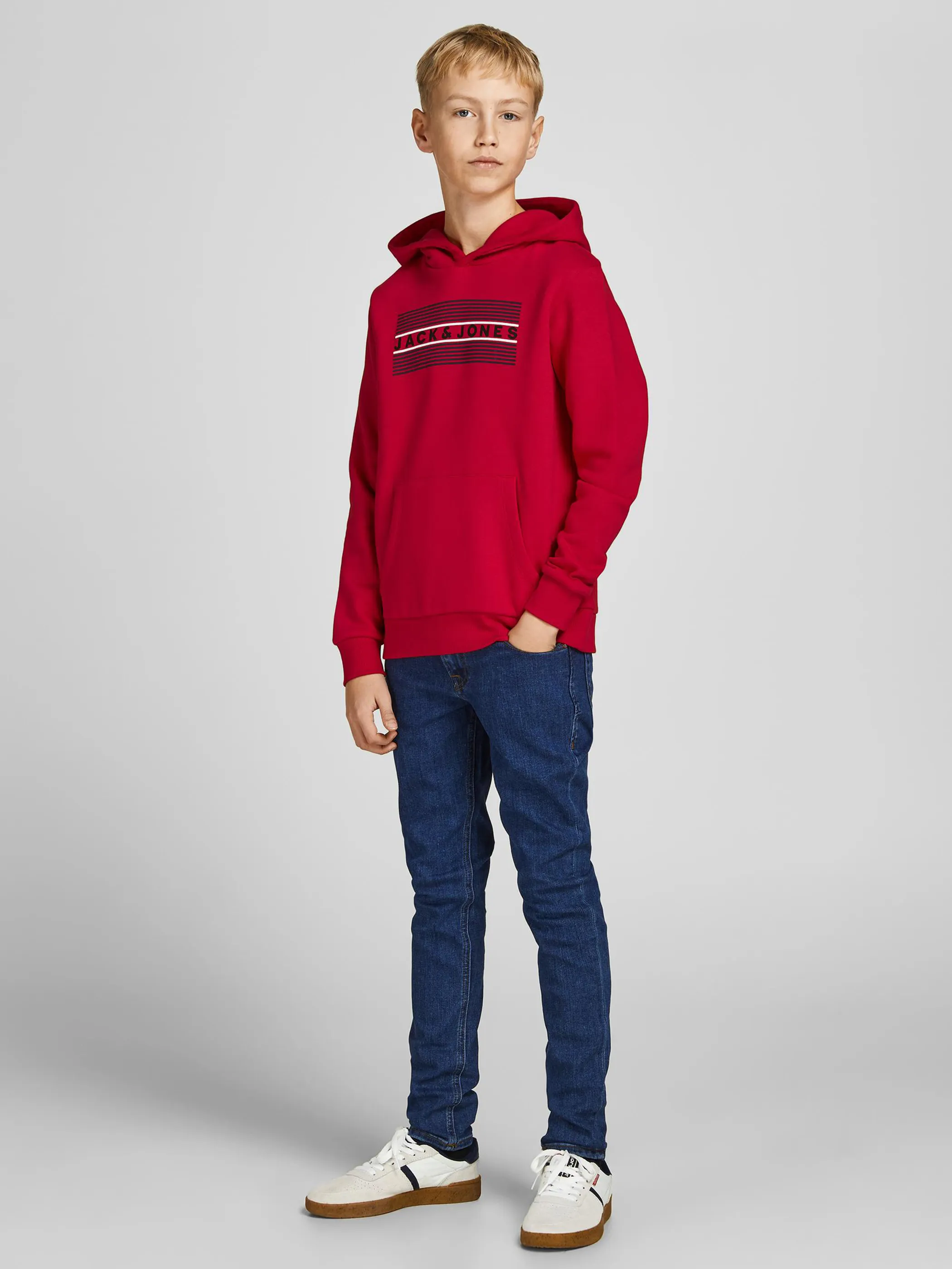 Jack&Jones Junior 12152841 JJECORP LOGO SWEAT HO Rot 847246 229136008 4 Jack&Jones Junior 12152841 JJECORP LOGO SWEAT HO Rot 847246 229136008 4