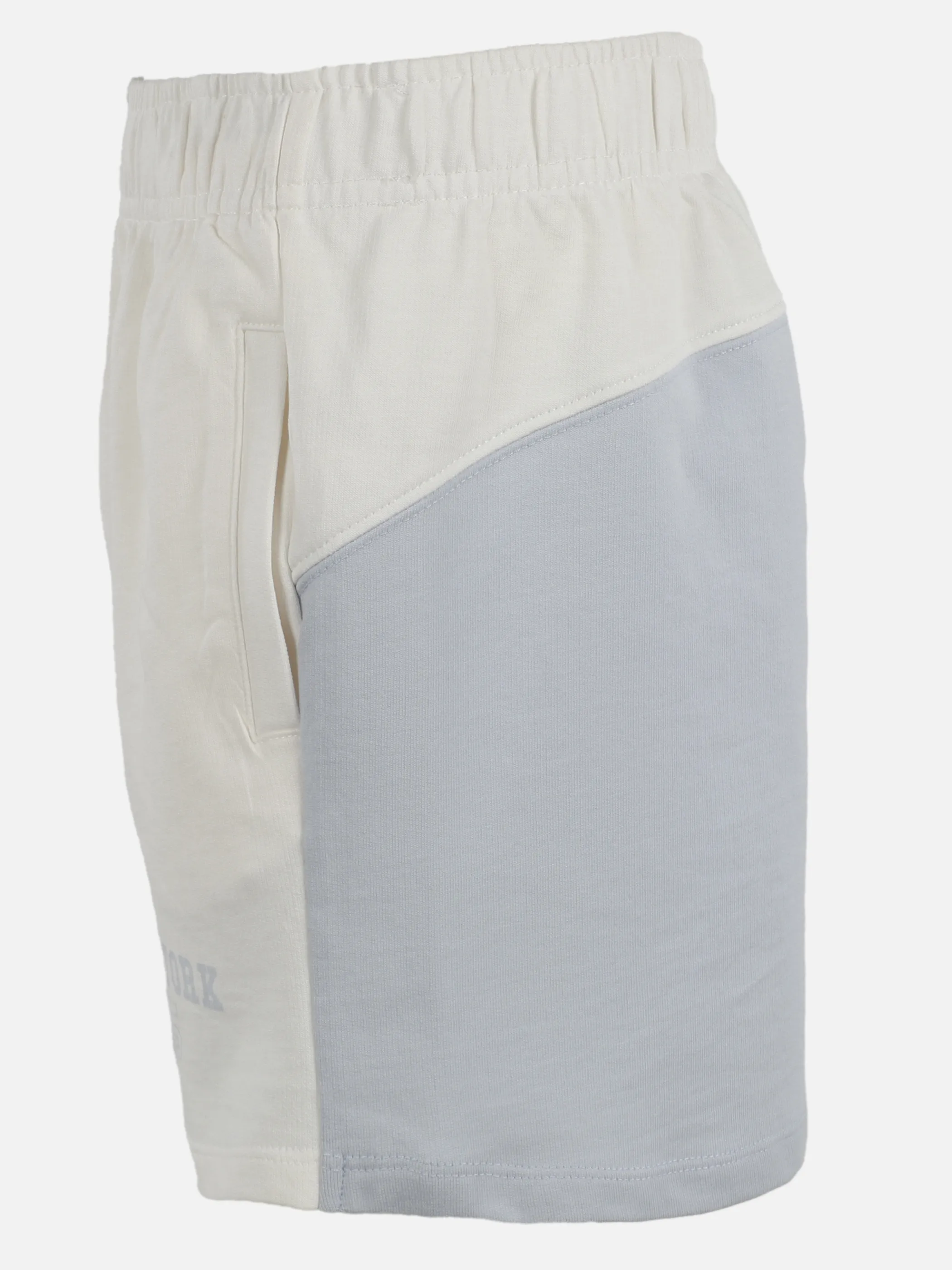 One Way JM Shorts mit New York Print in offwhite/blau Weiß 910079 OFFWHITE 3