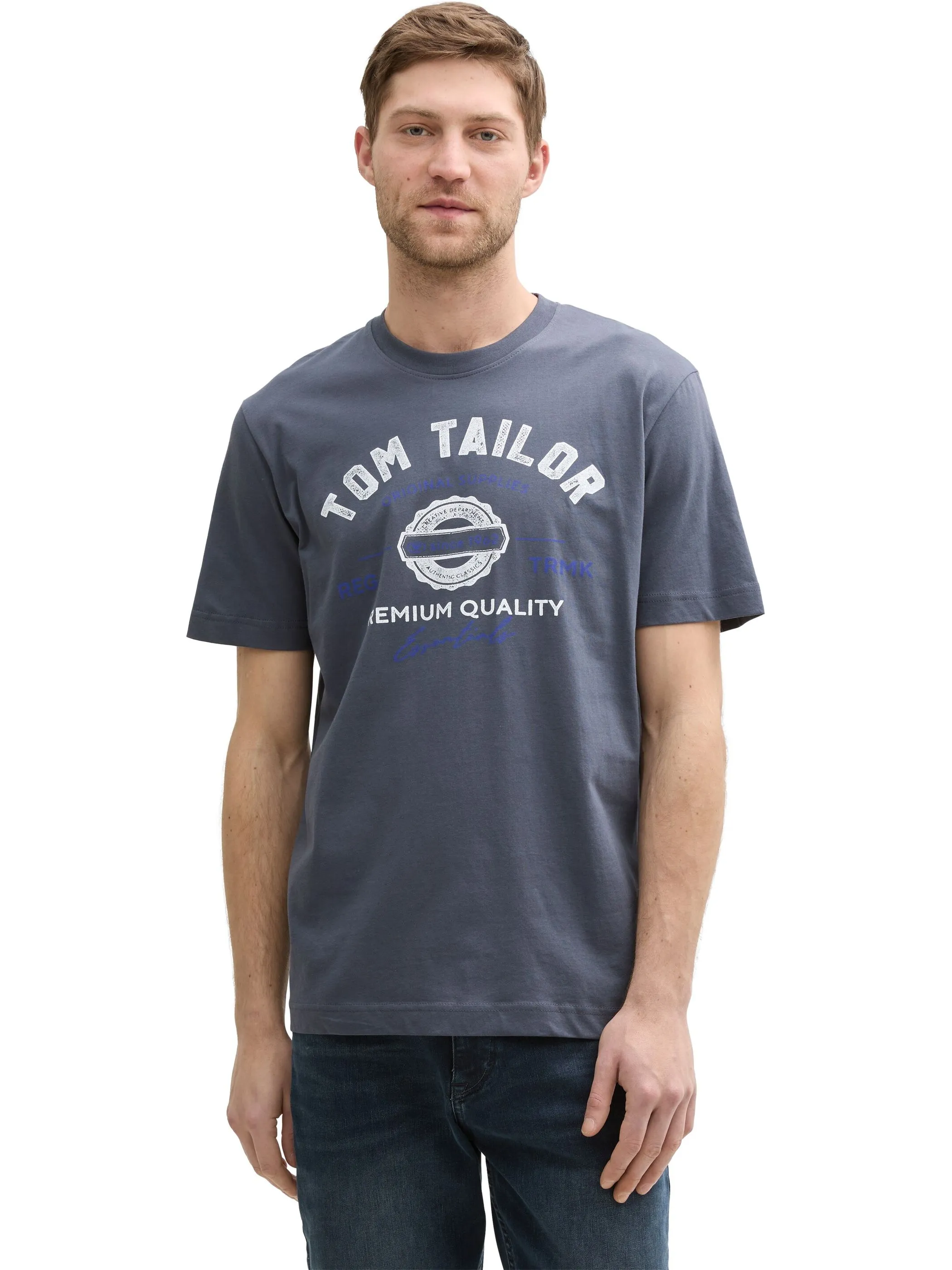 Tom Tailor 1037735 NOS logo tee Grau 884276 10306 5