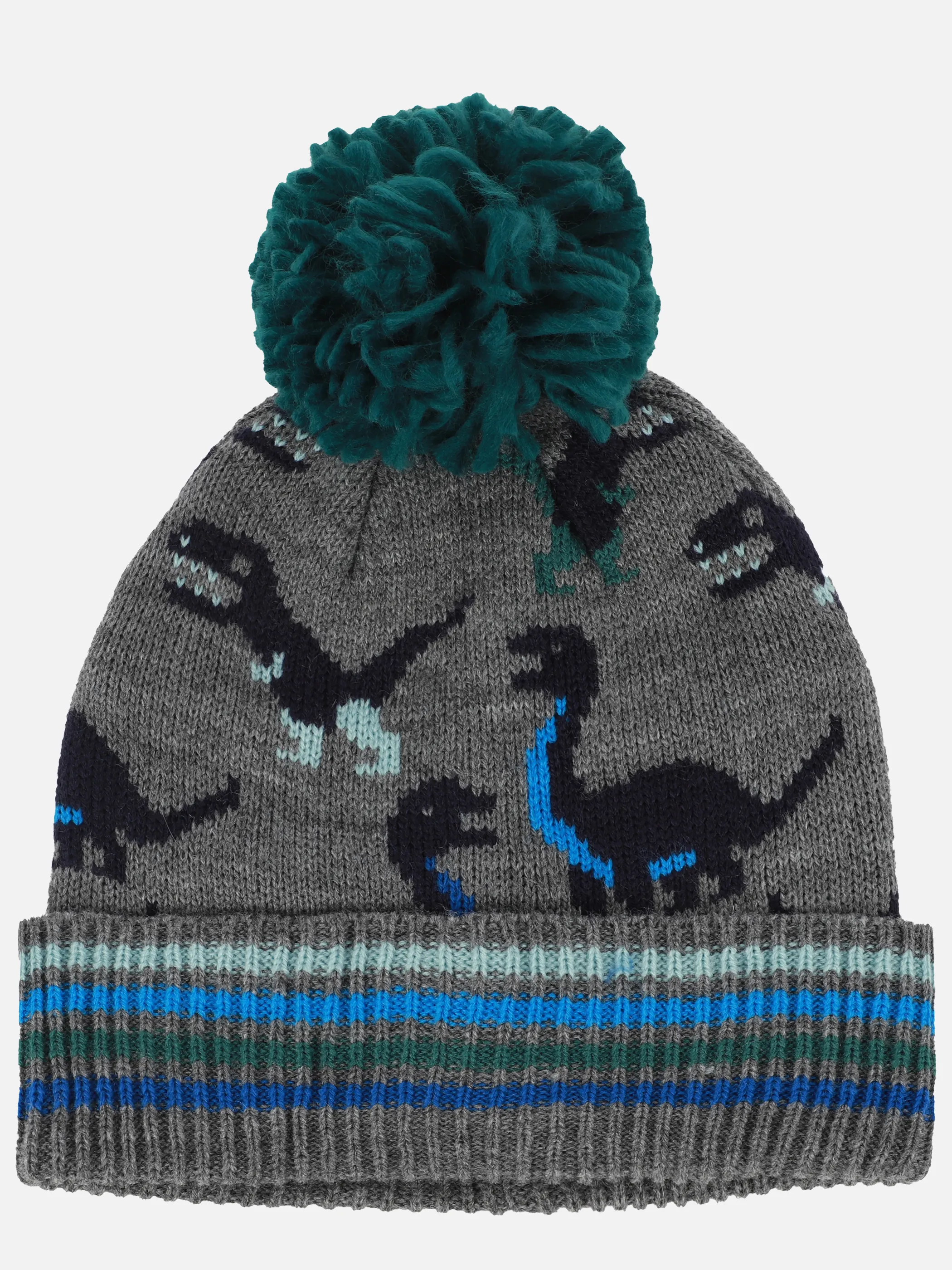 Stop + Go Ki-Ju Mütze m. Dinosaurier Grau 899564 GRAU/BLAU 1 Stop + Go Ki-Ju Mütze m. Dinosaurier Grau 899564 GRAU/BLAU 1