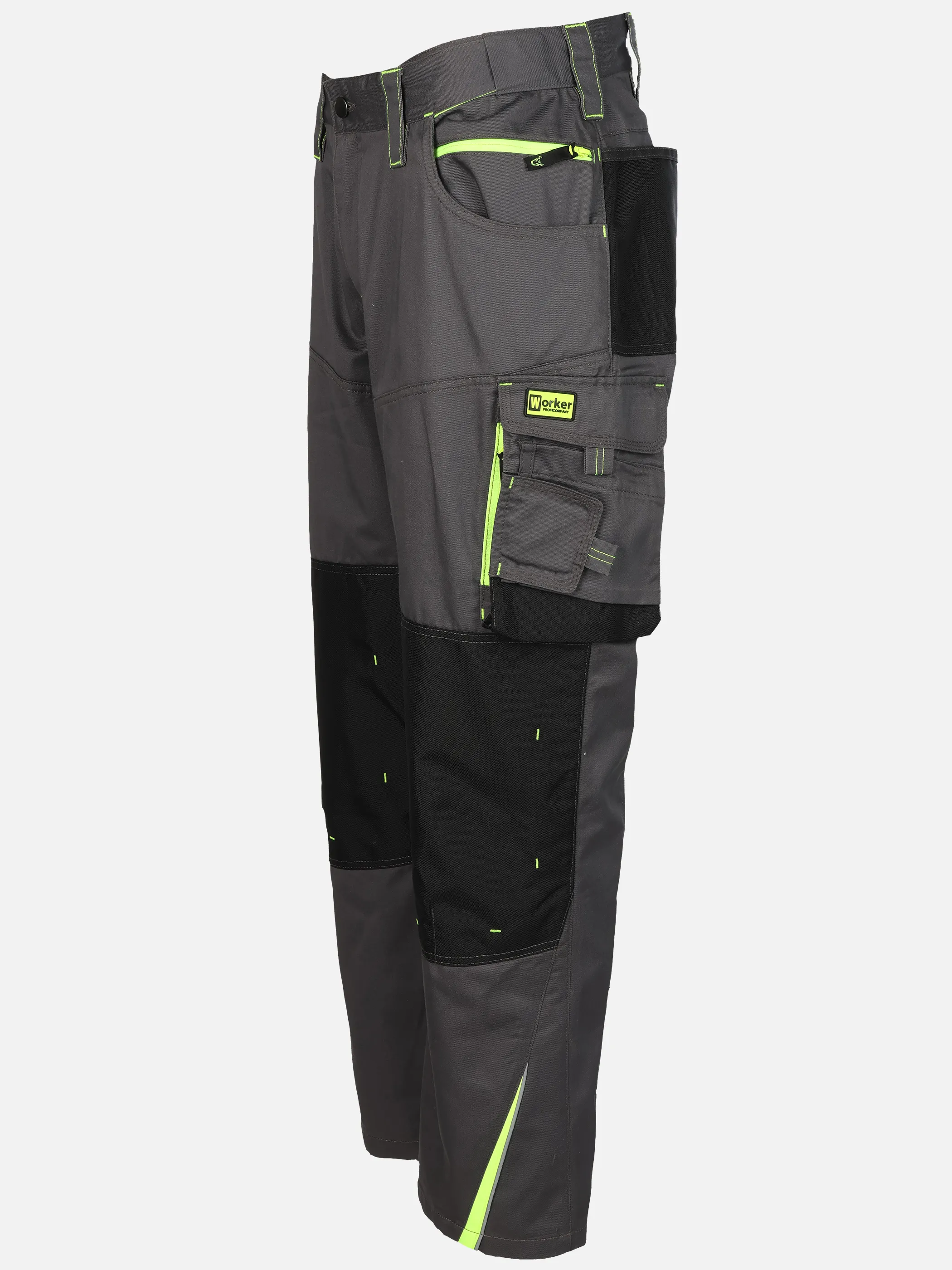 Worker He. Arbeitshose Neon Grau 929610 GR N YELLO 3