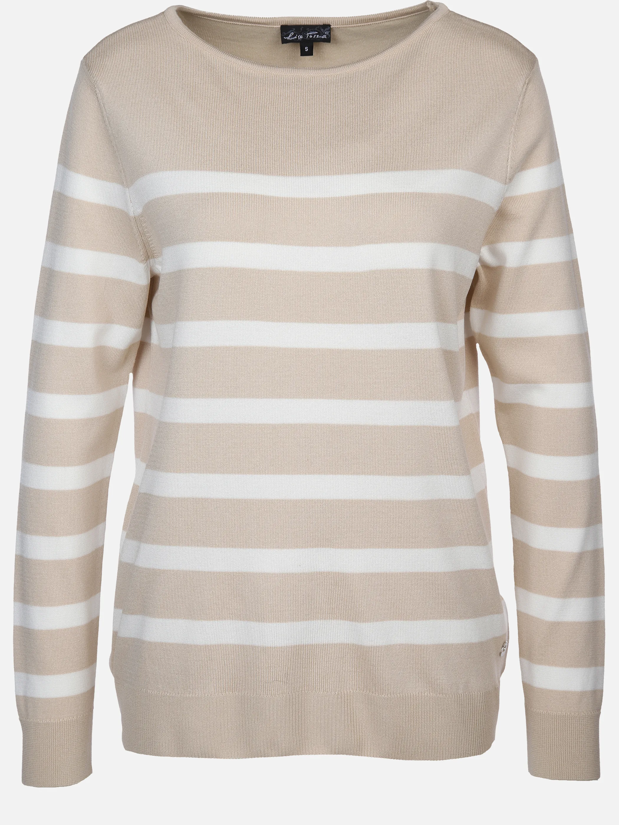 Lisa Tossa Da-Pullover m. Streifen Beige 905463 OAK 1