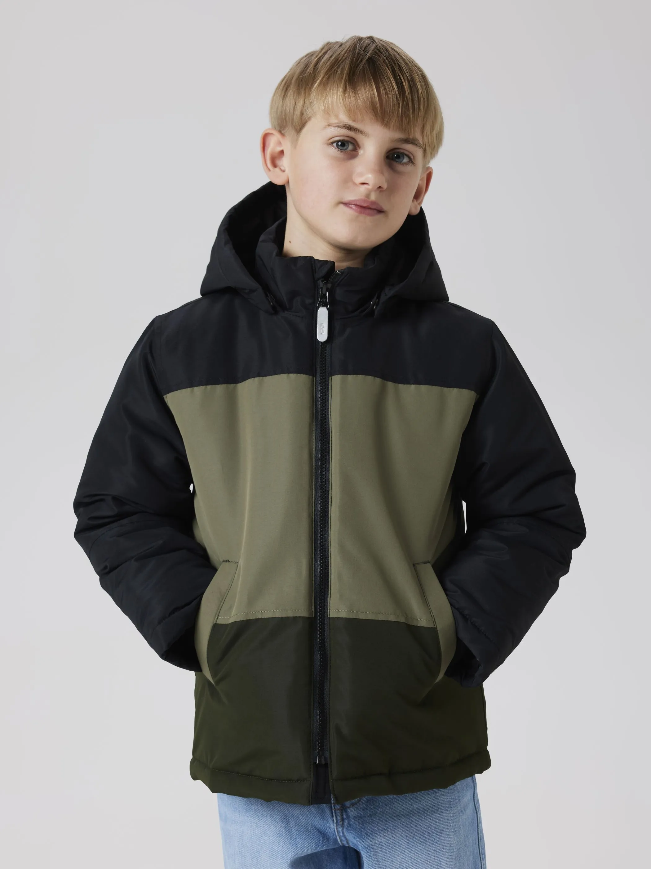 name it 13245835 NKMMAX PA JACKET BLOC Oliv 914168 187518 4