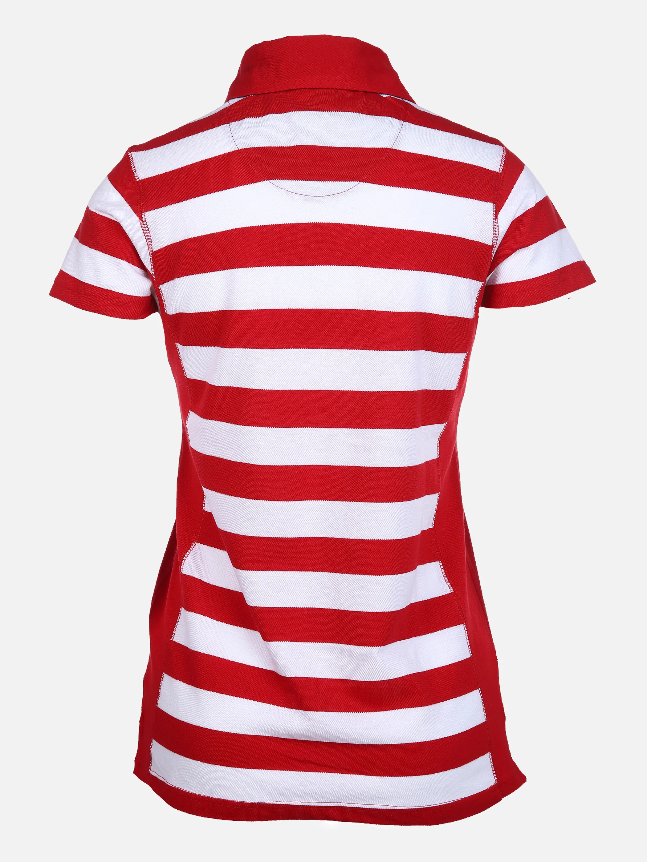 James & Nicholson Da-Halbarm-Poloshirt m. Blockr Rot 851541 RED 2