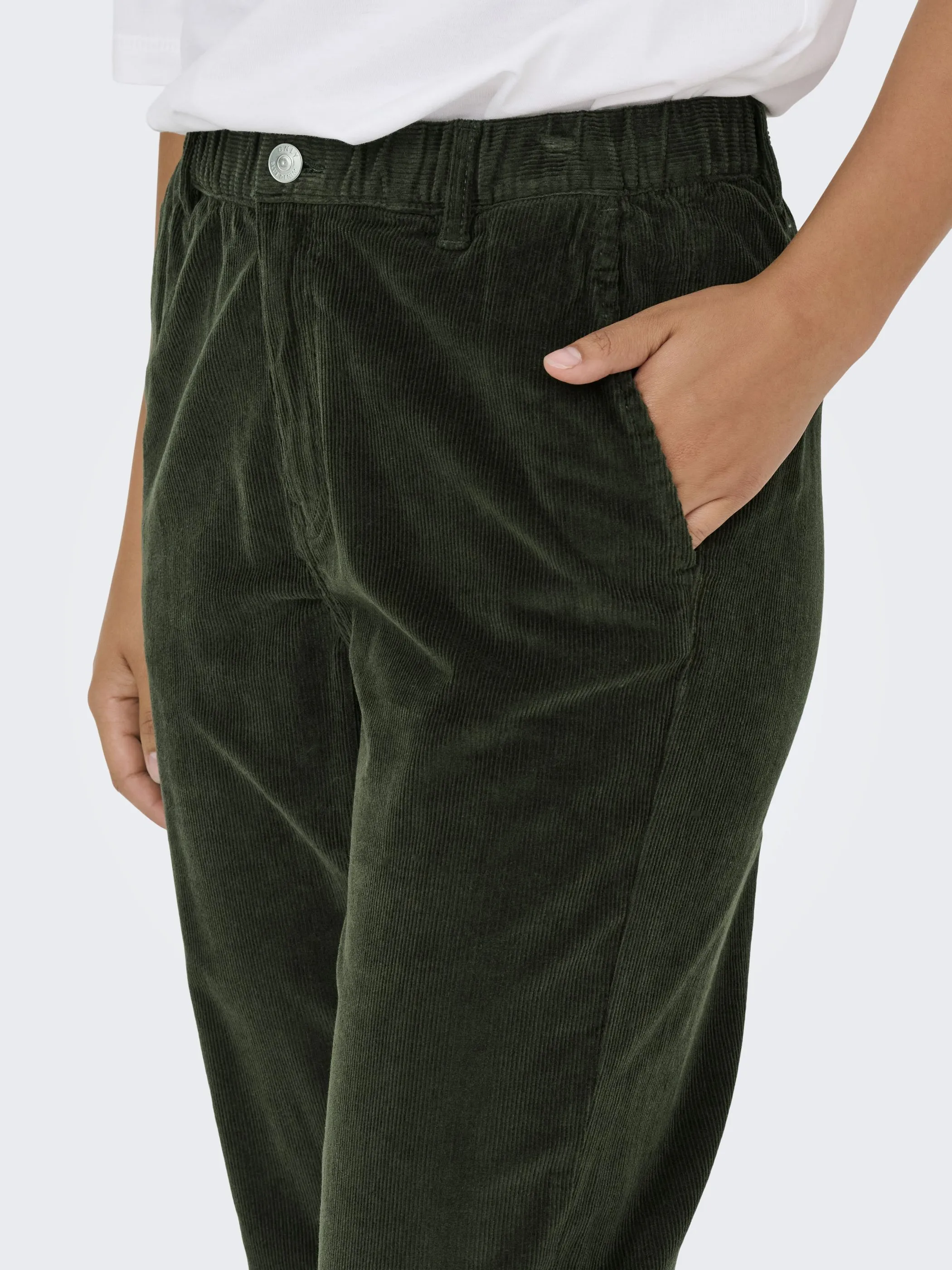 Only 15306423 ONLFLORA MW ELA CORD Grün 917512 216610 4