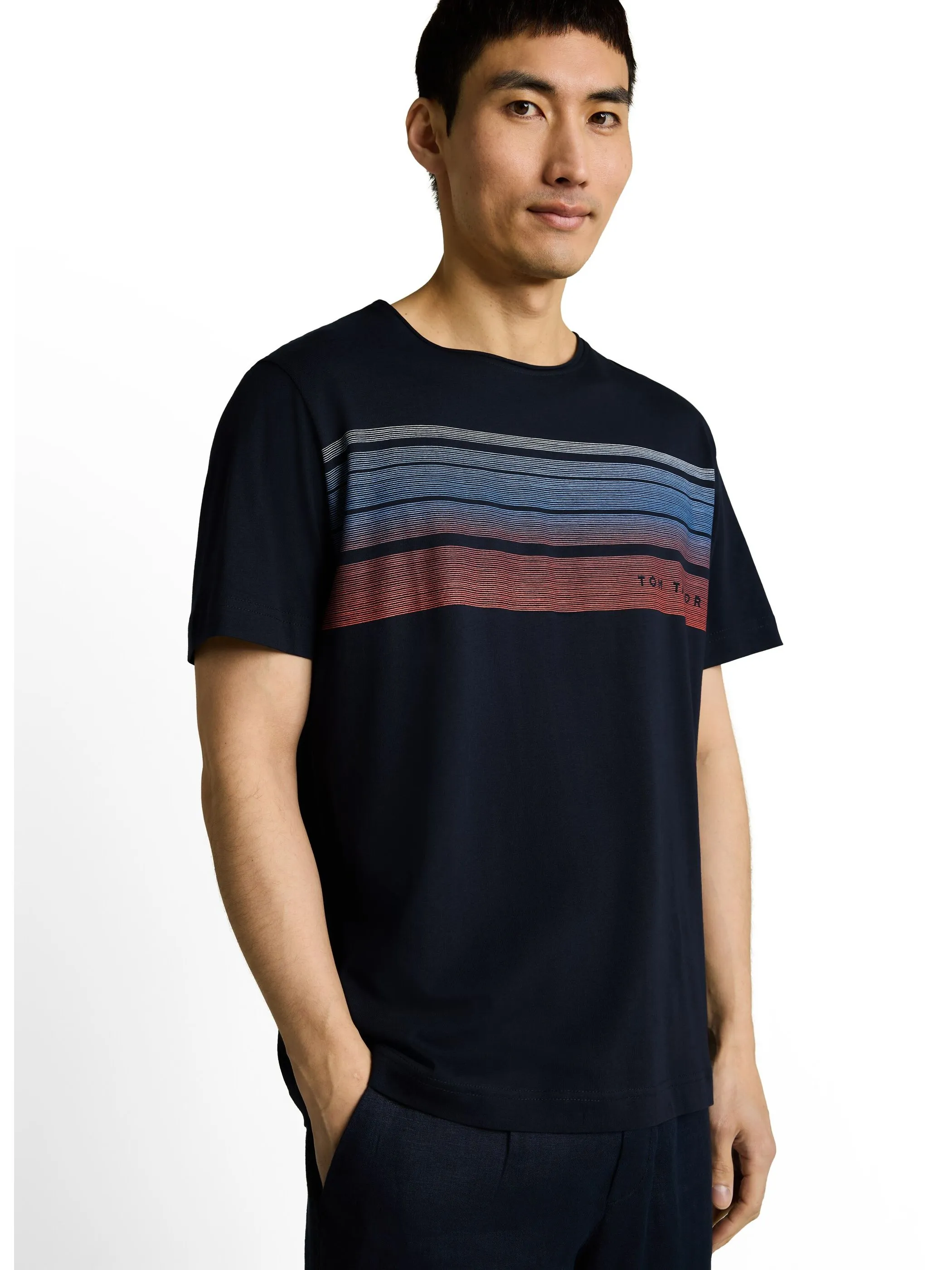 Tom Tailor 1052133 printed t-shirt Blau 926464 10668 3