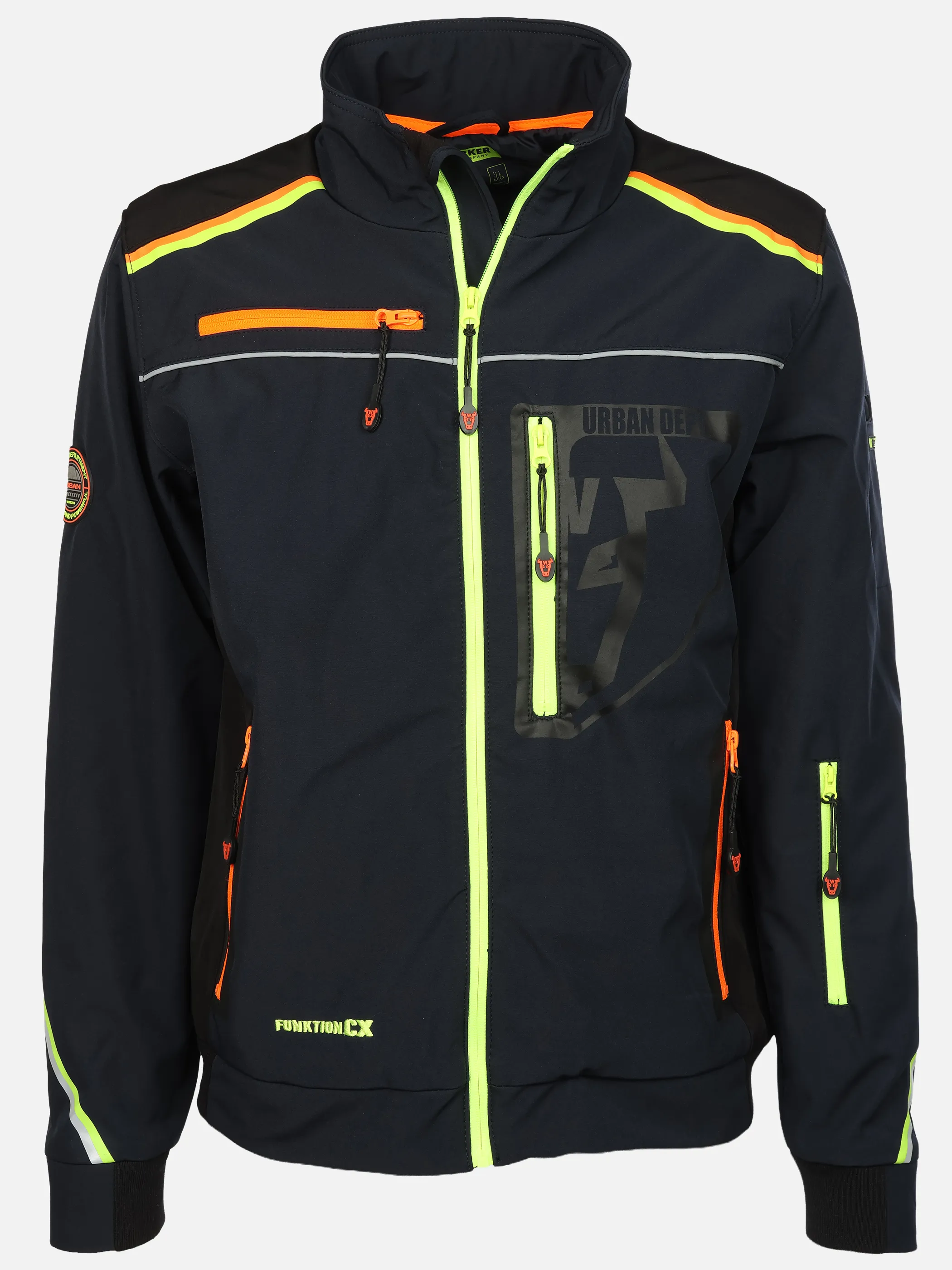 Worker He. Softshellblouson NEON reflective Marine 898410 NAVY2 1