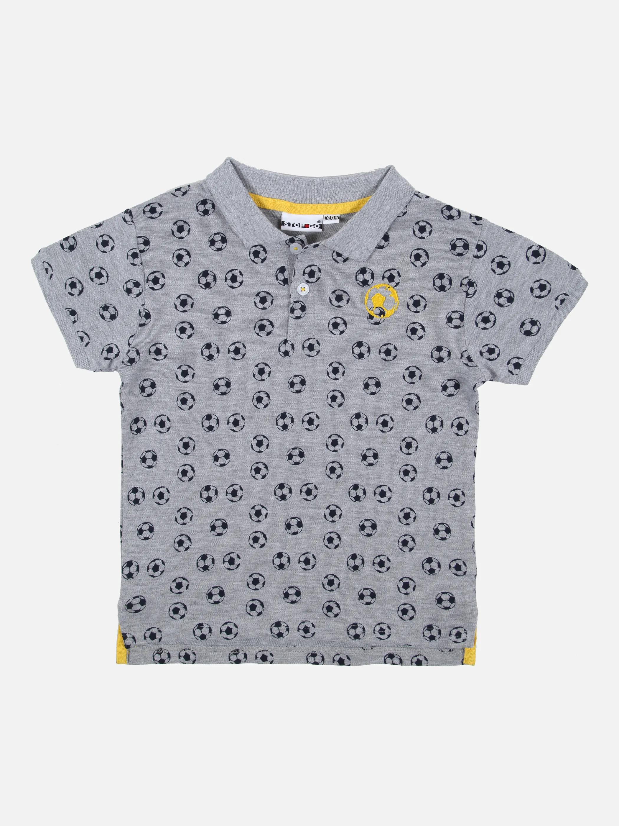 Stop + Go MB Poloshirt in h.grau melange Grau 852479 HELLGRAU 1