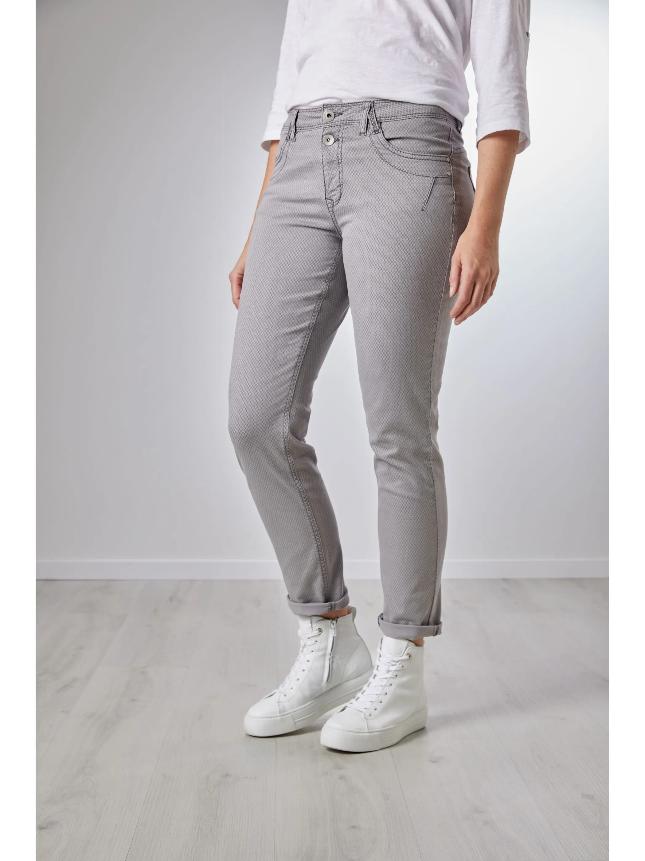 Stooker DOB 06330350009135 Da. Hosen lang, Grau 919819 9135 1