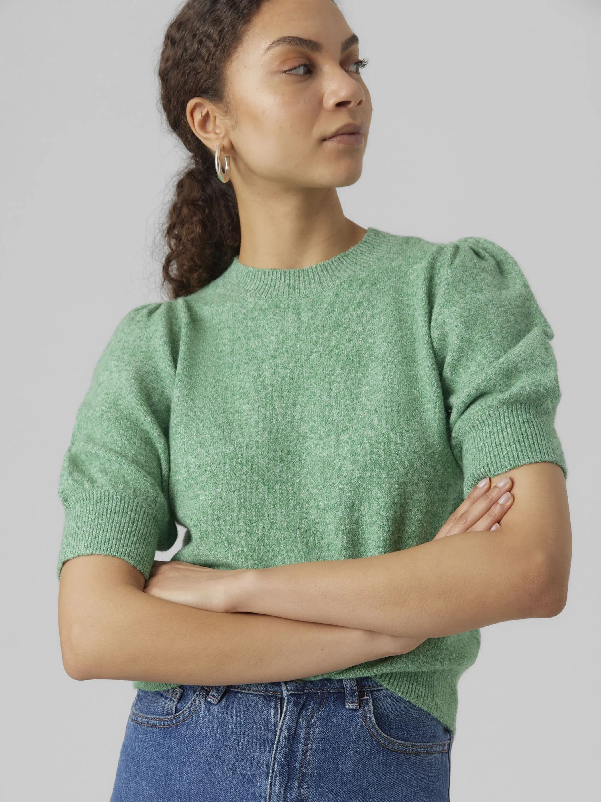 Vero Moda 10278313 VMDOFFY 2/4 O-NECK PU Grün 888449 175609001 3 Vero Moda 10278313 VMDOFFY 2/4 O-NECK PU Grün 888449 175609001 3