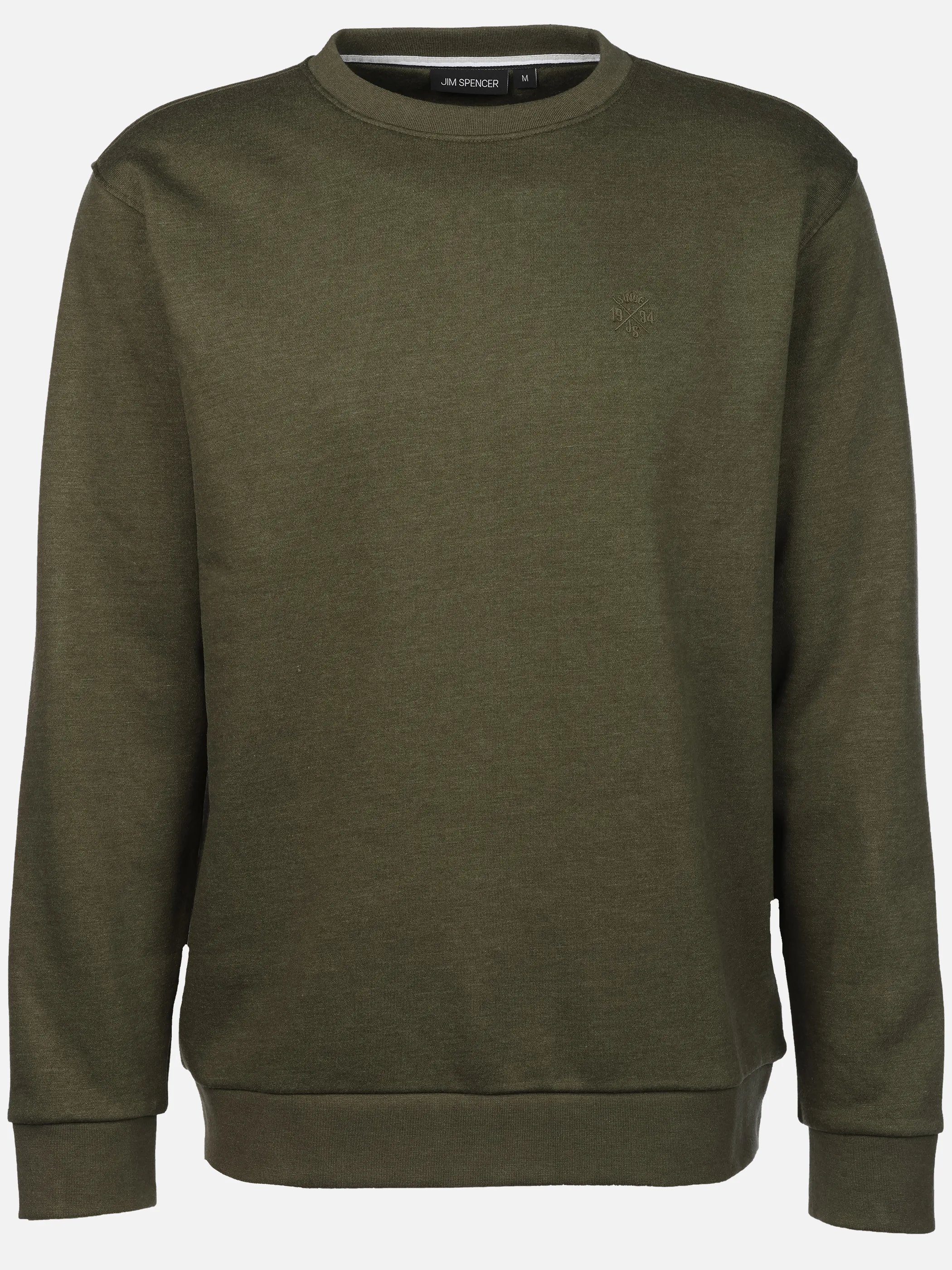 Jim Spencer He. Sweatshirt uni seasonal Oliv 919313 OLIVE MEL 1