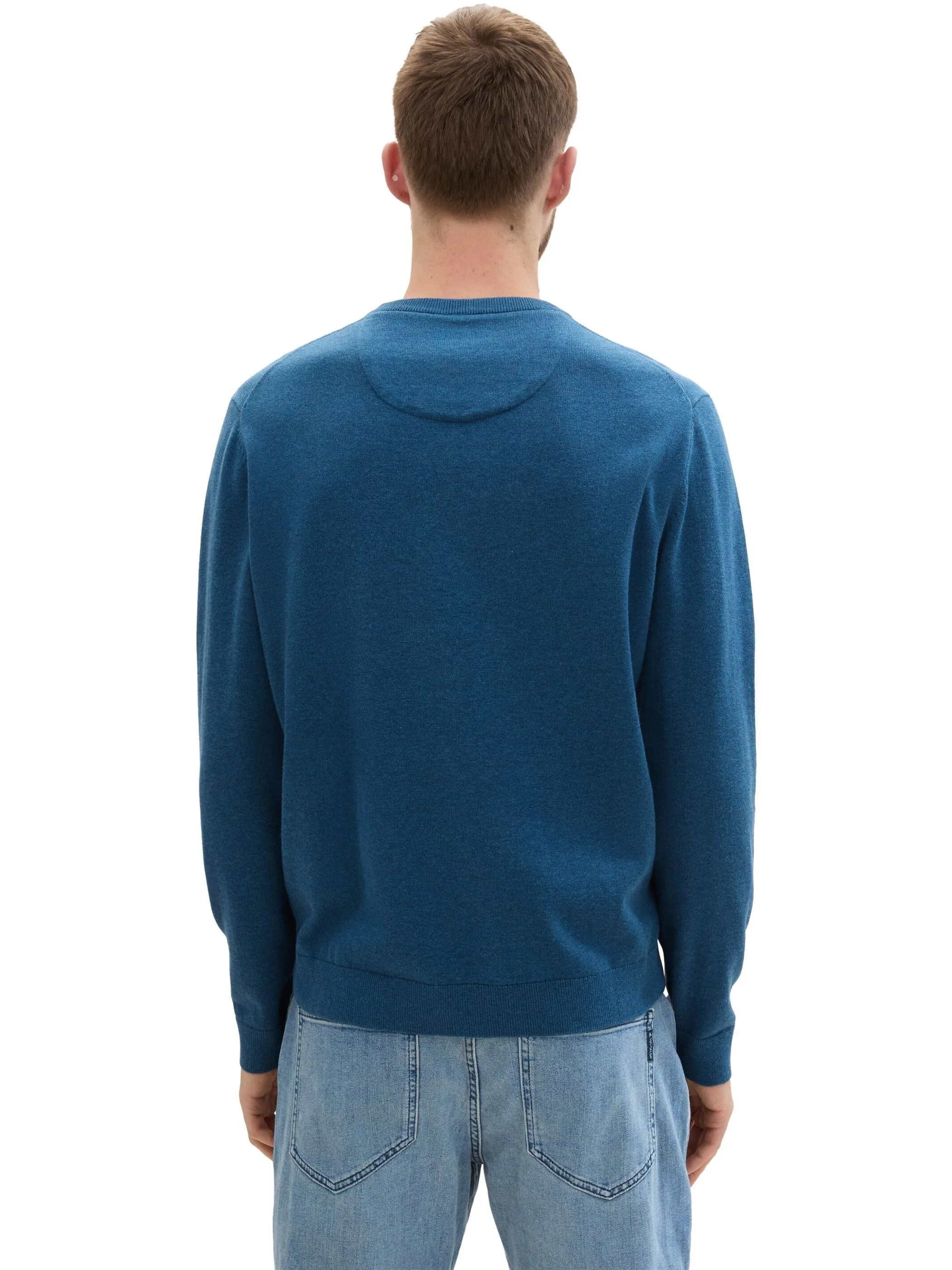 Tom Tailor 1039805 NOS basic crewneck knit Grau 898460 36295 2