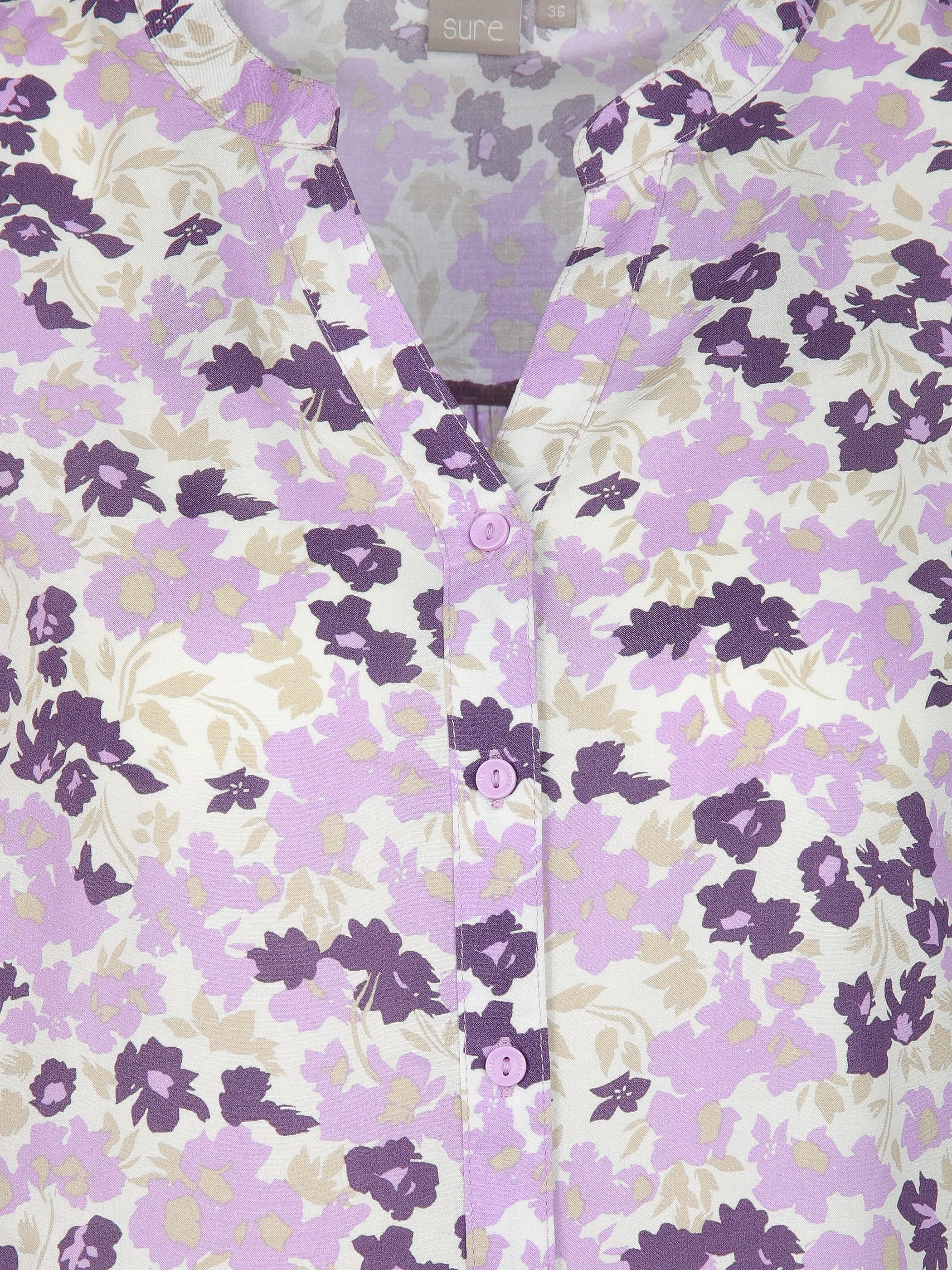 Sure Da-Bluse m. Alloverprint Lila 905655 FLIEDER 3