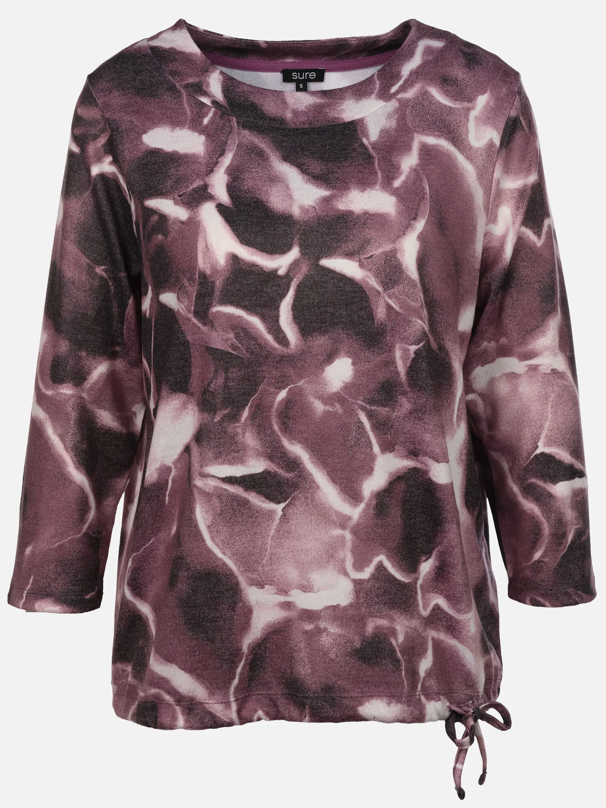 Sure Da-Flauschshirt m. Bindeband Rot 932503 BURGUNDY 1