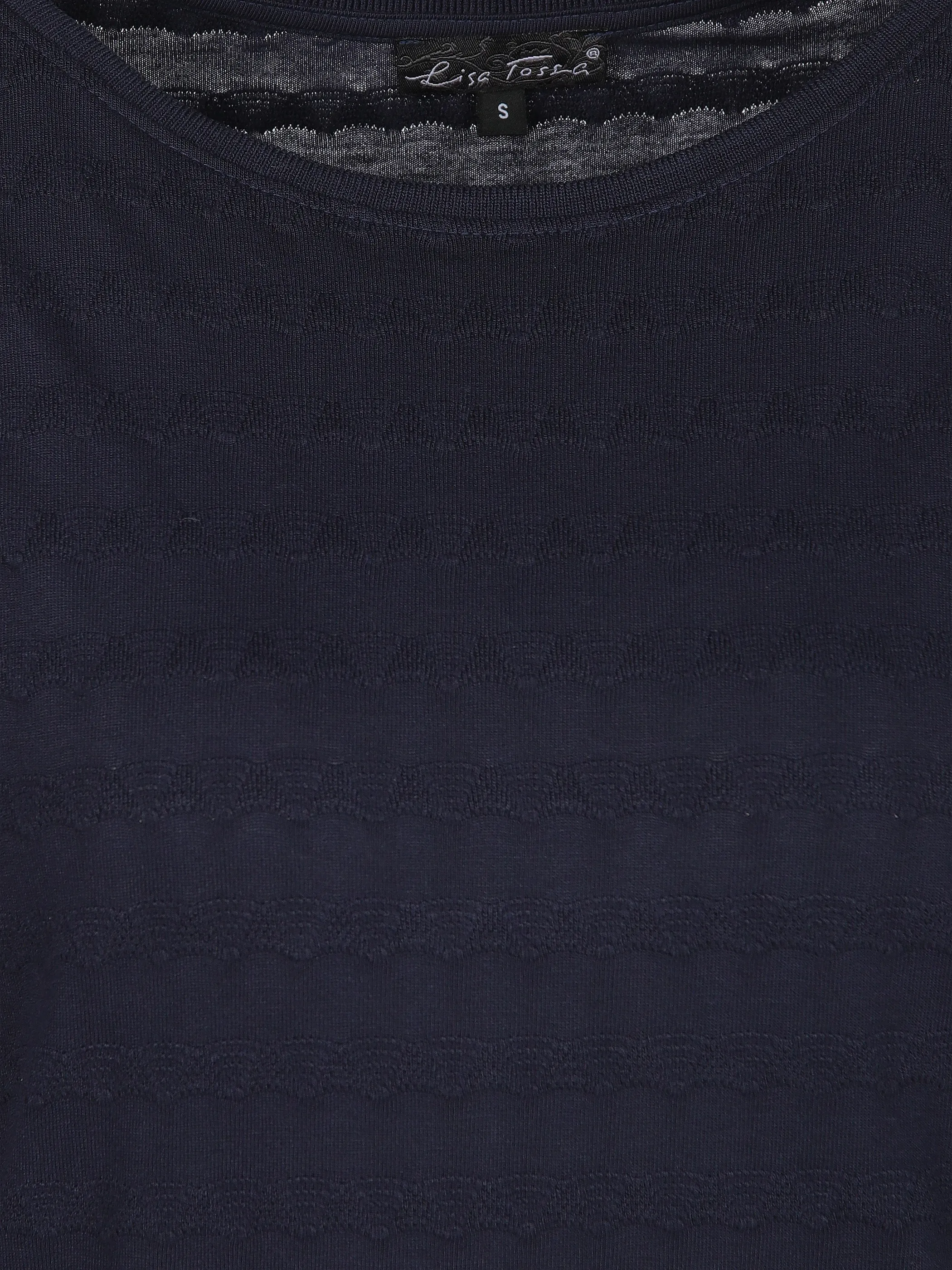 Lisa Tossa Da-Jacquard-Shirt m. 1/2 Arm Marine 906581 MR 3 Lisa Tossa Da-Jacquard-Shirt m. 1/2 Arm Marine 906581 MR 3