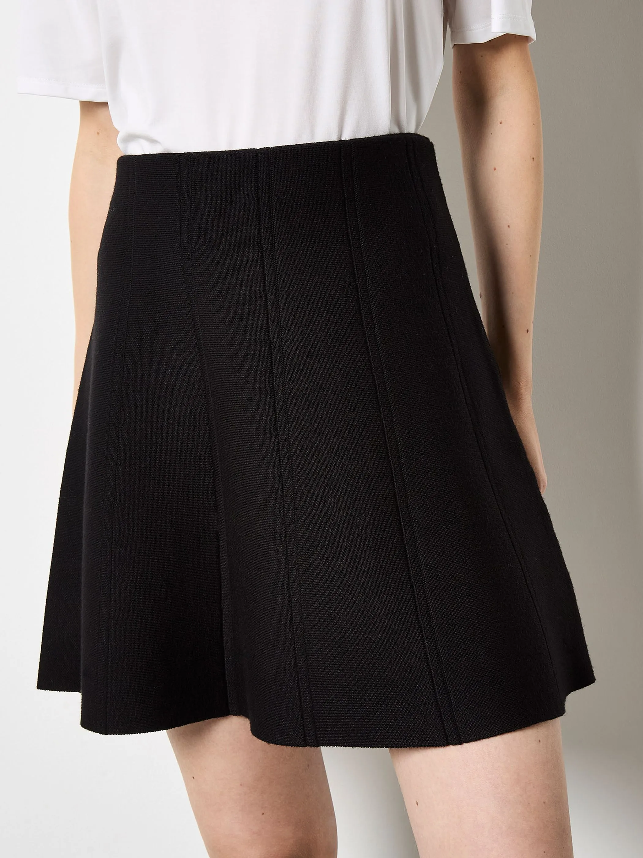 Apricot X151981 Apricot Chevron Knitted Rara Skirt Schwarz 923964 BLK 3