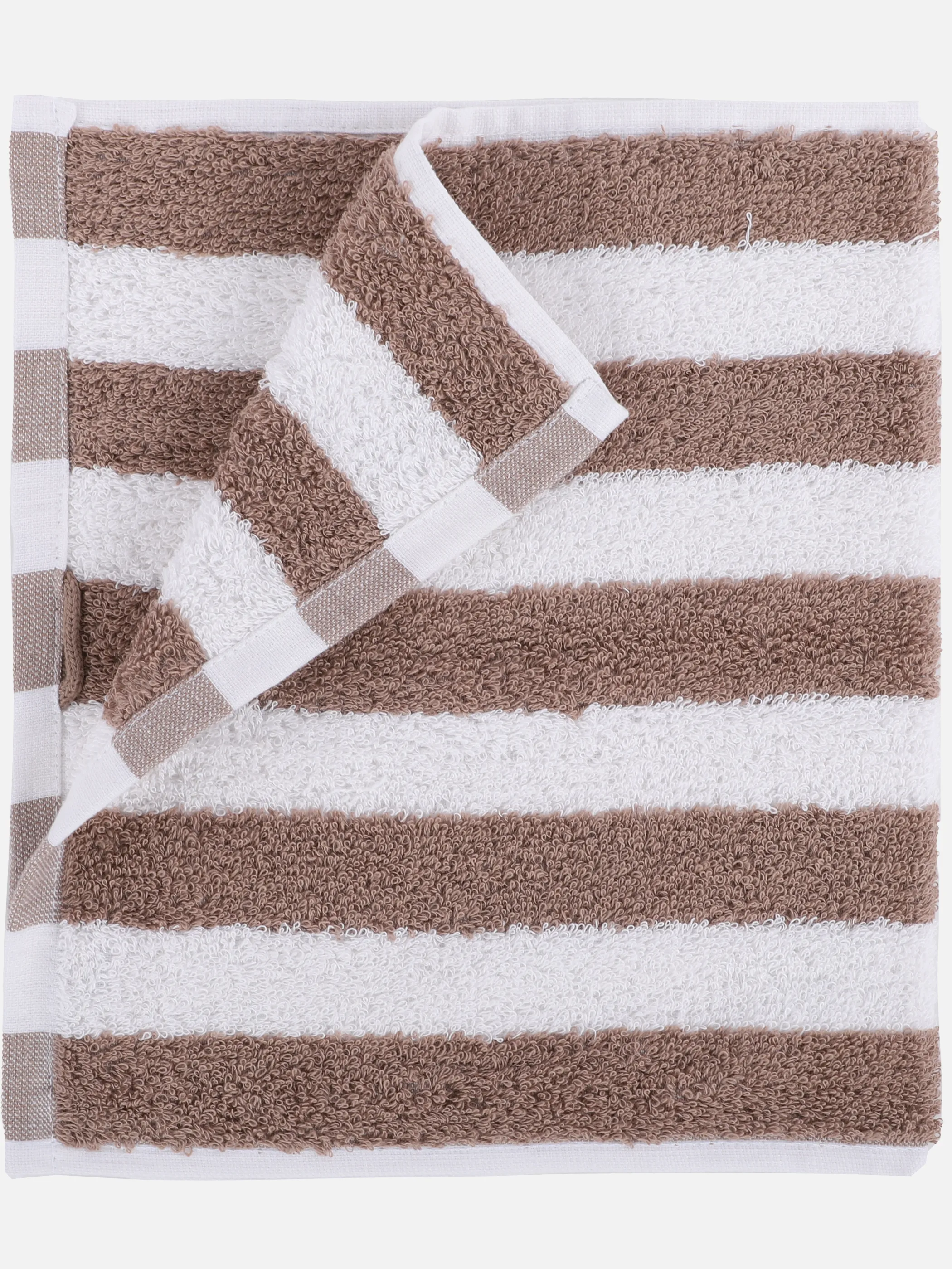 Boule Gästetuch gestreift 30x50 Braun 896195 TAU/WE 1