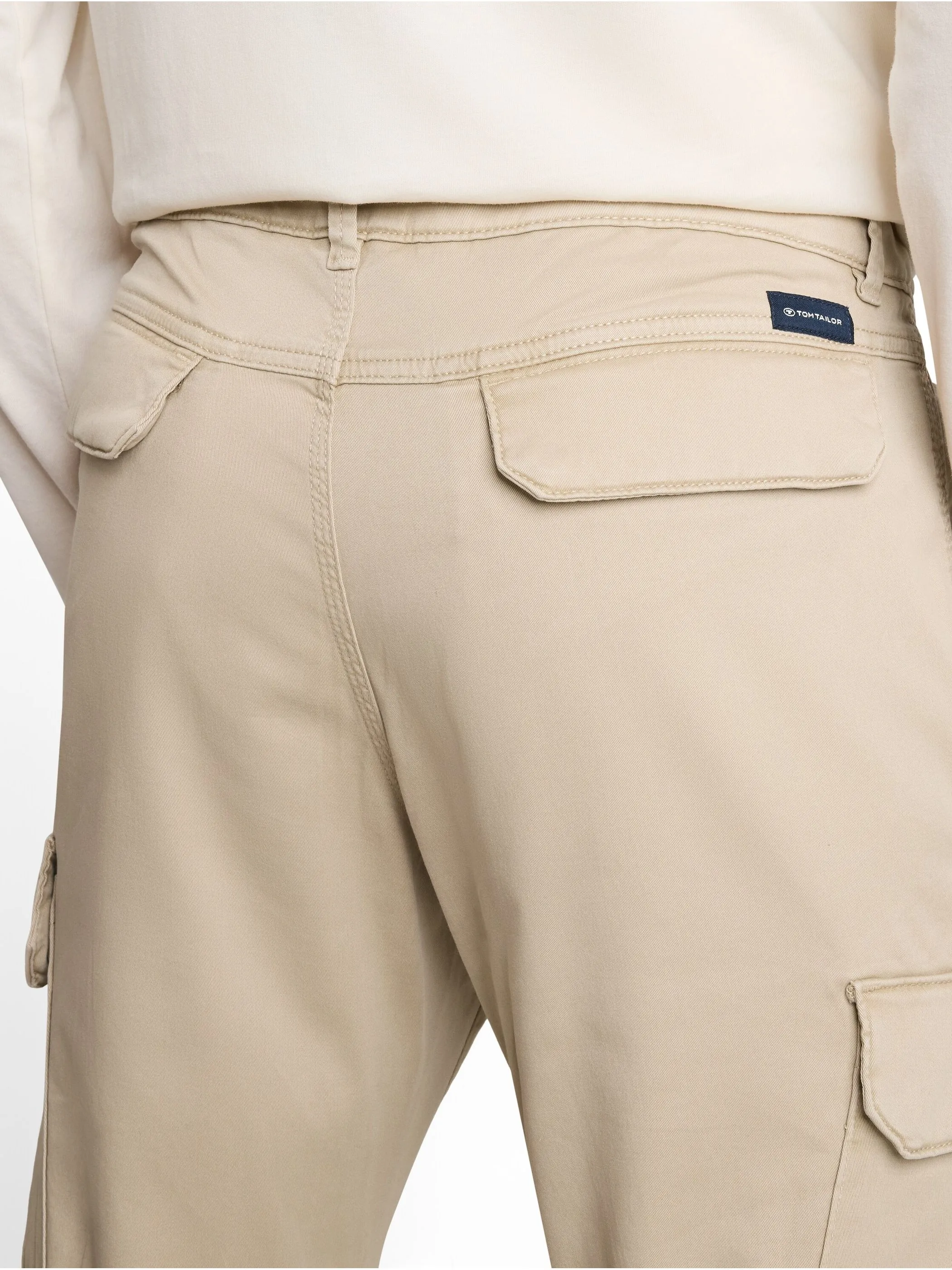Tom Tailor 1052342 TTTYLER washed tapered cargo Beige 934266 41104 4