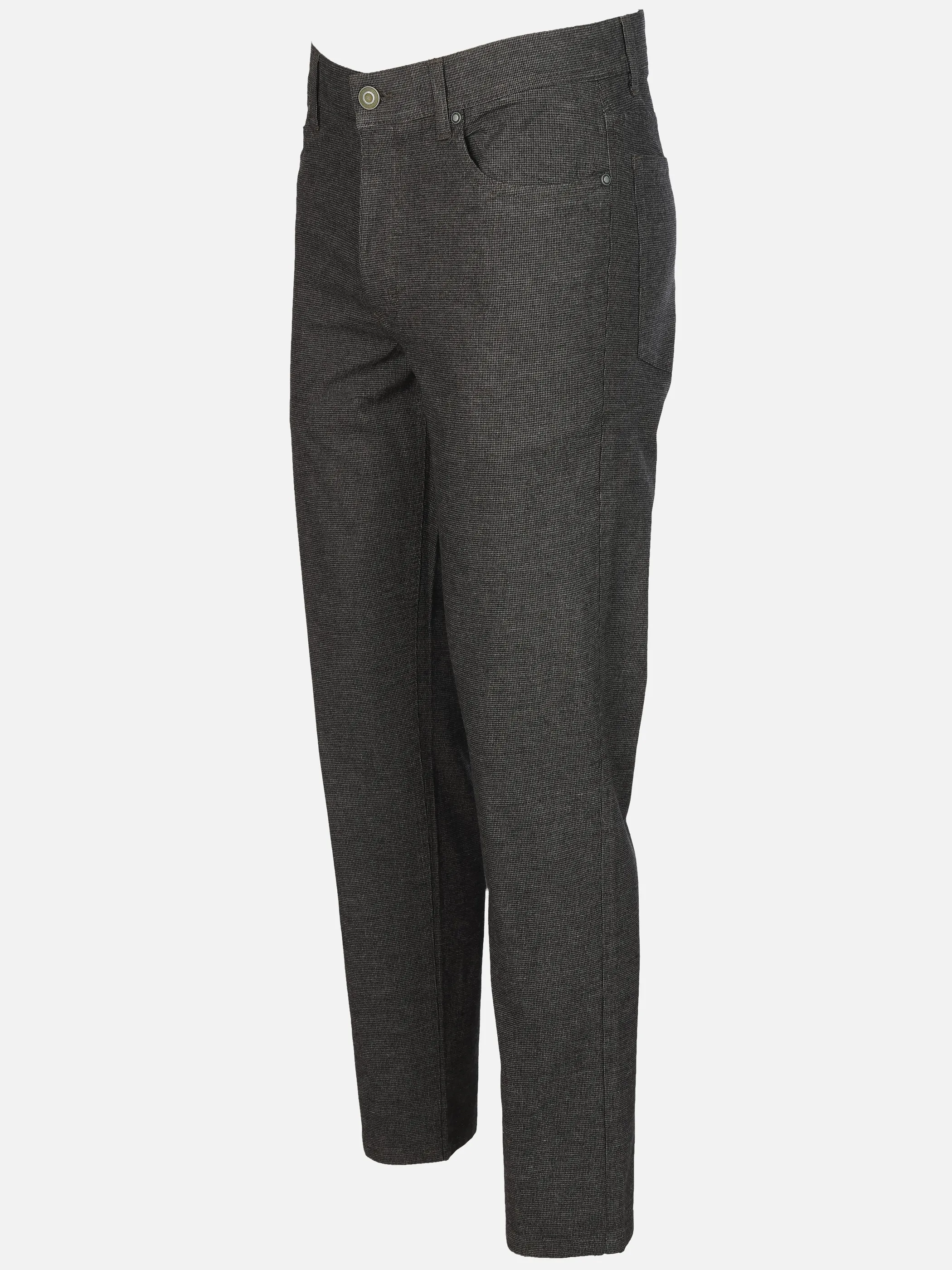 Jim Spencer He. 5-Pocket Hose Wolloptik Grau 930247 GREY MELAN 3