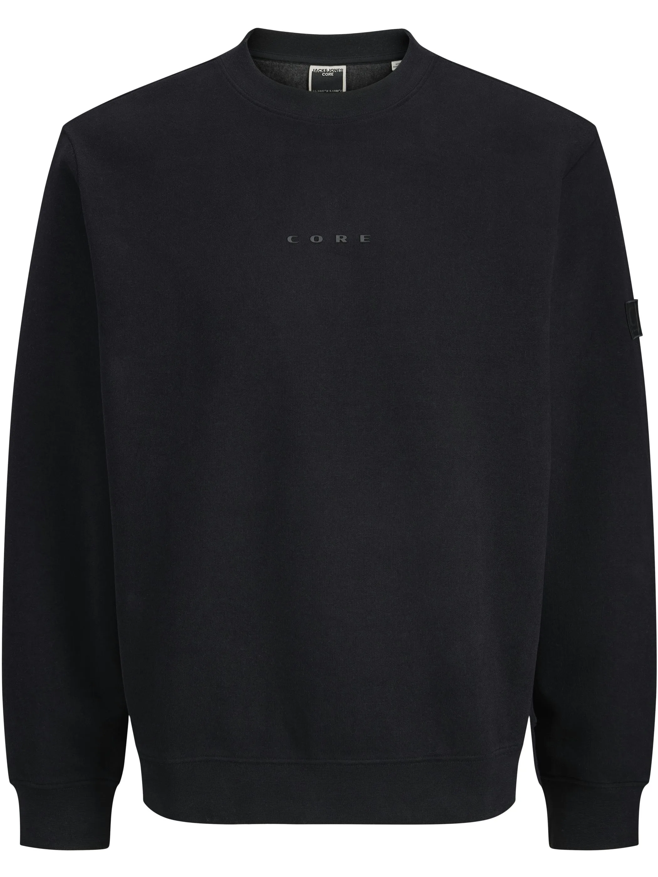Jack Jones 12285667 JCOPOINT SWEAT BADGE Schwarz 917832 178012 1