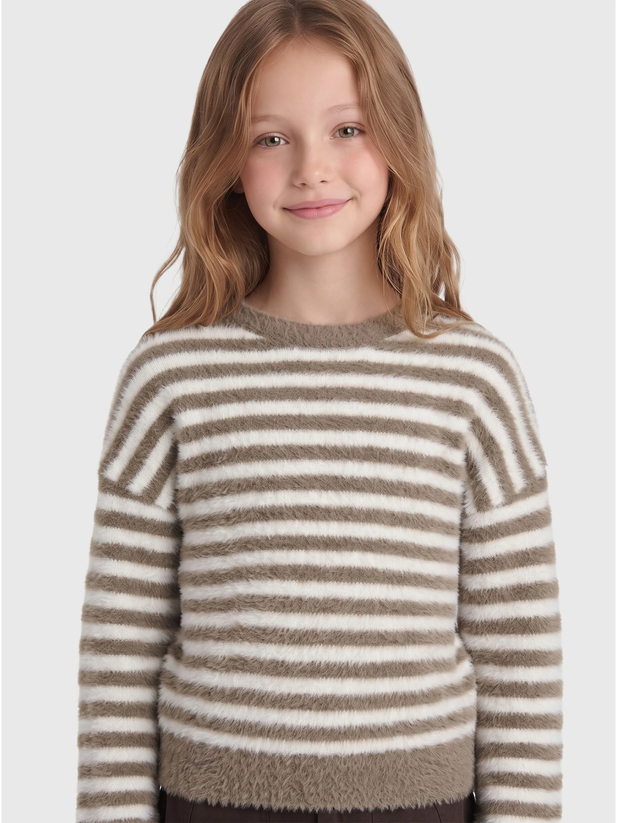 Kids Only 15306452 KOGNEWPIUMO L/S PULLOVER CP KNT Braun 880463 239935001 3