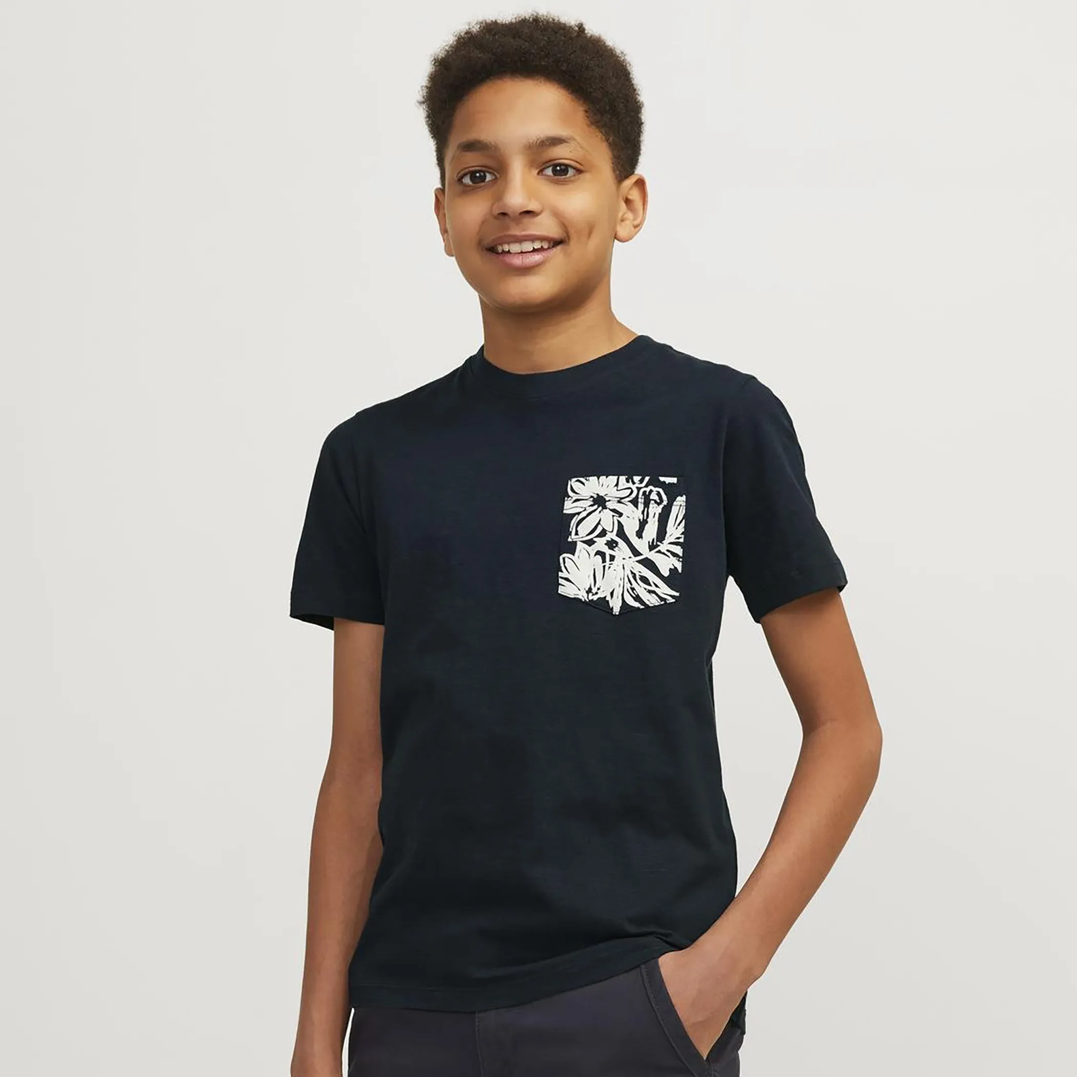 Jack&Jones Junior 12253977 JORLAFAYETTE POCKET T Schwarz 892301 175917 4