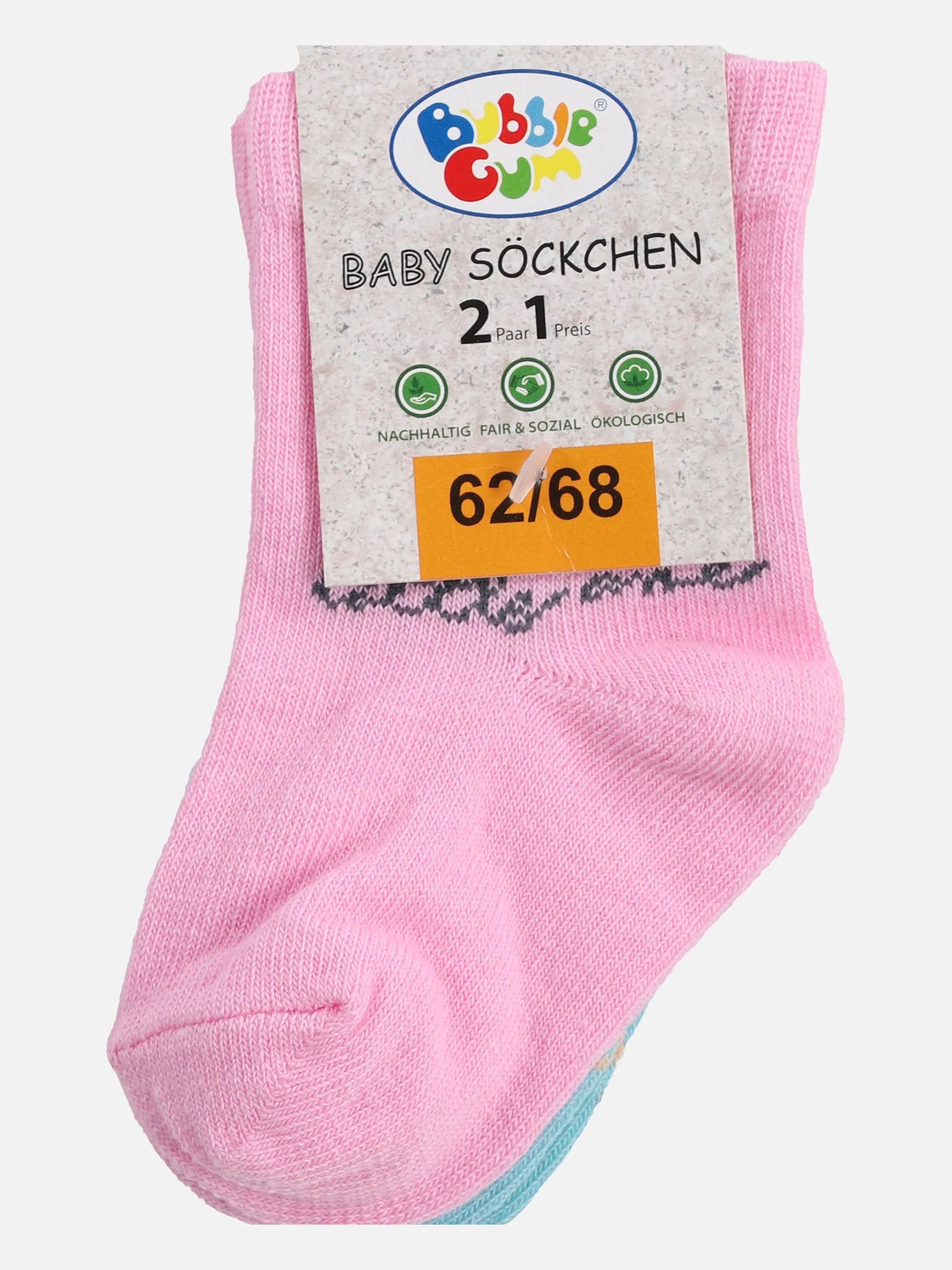 Bubble Gum BG Socken 2er Pack GiraffeAOP Rosa 865093 ROSE/MINT 3 Bubble Gum BG Socken 2er Pack GiraffeAOP Rosa 865093 ROSE/MINT 3