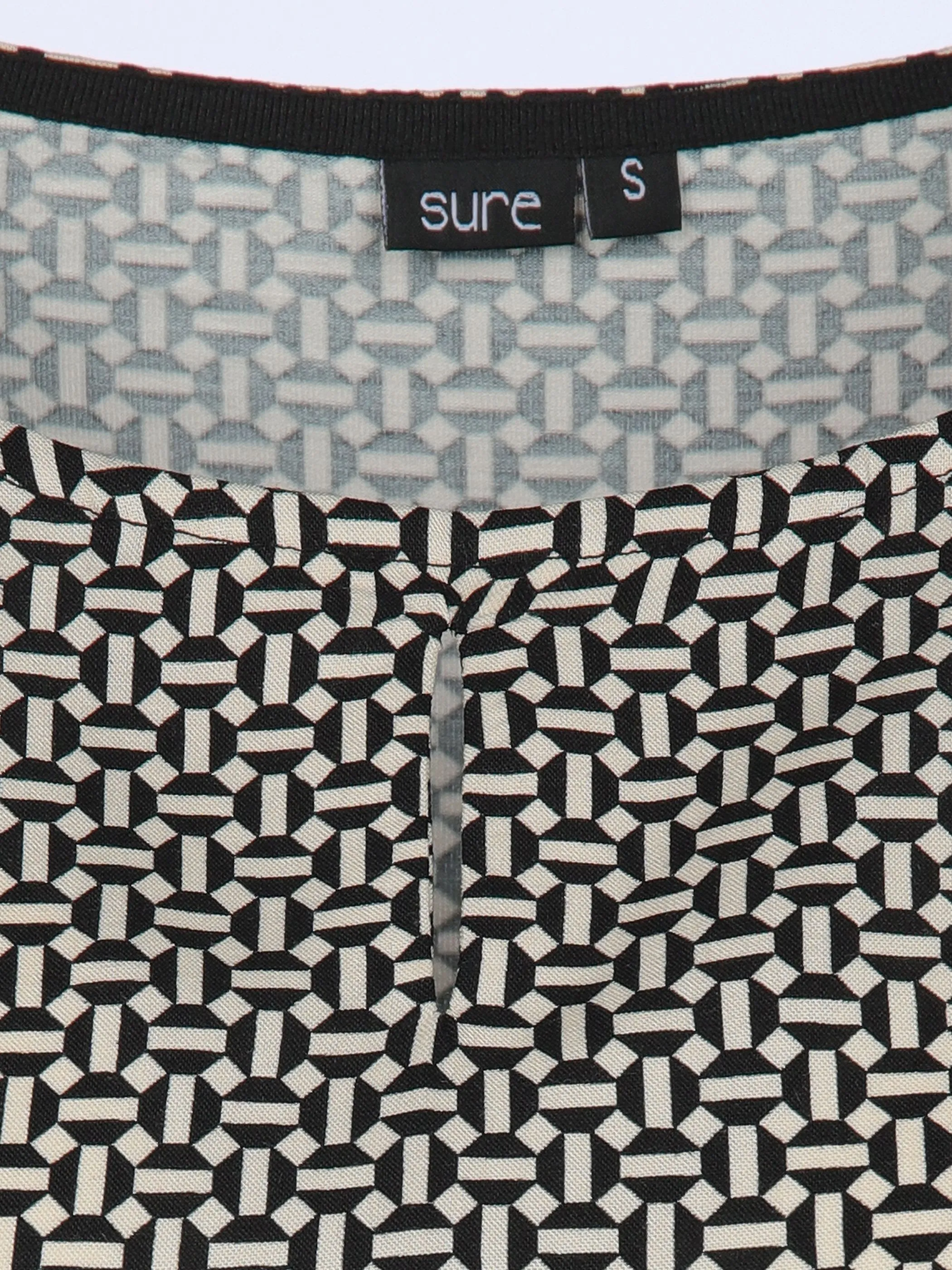 Sure Da-Materialmix-Top Schwarz 910498 BLACK 3