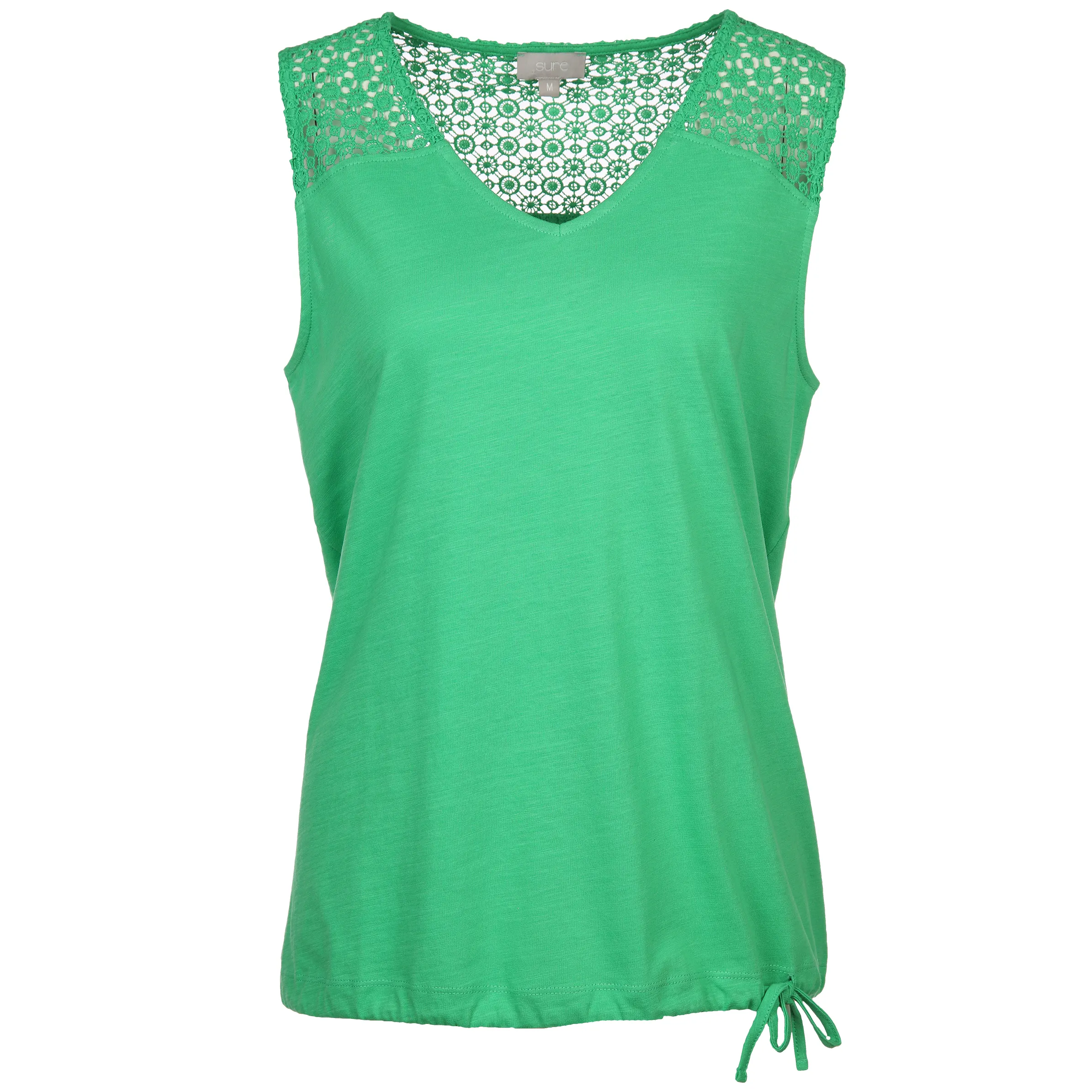 Sure Da-Tank-Top m.Spitze Grün 873512 APPLE 1