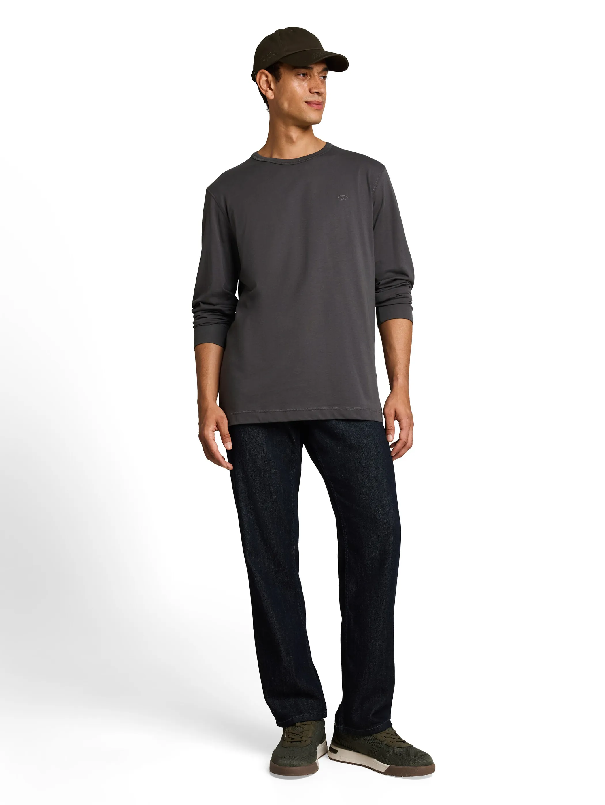 Tom Tailor 1052637 NOS basic longsleeve t-shirt Grau 934241 10899 1