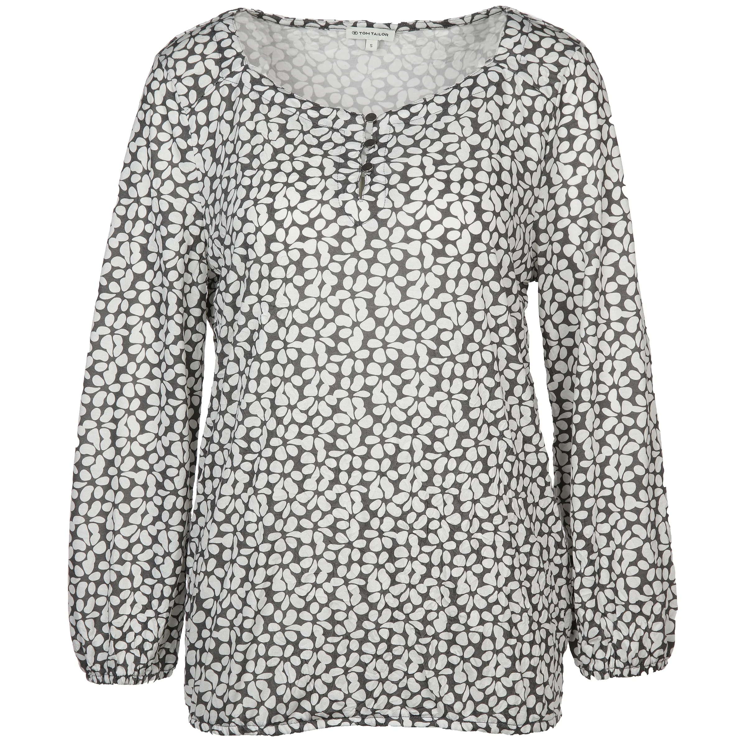 Tom Tailor 1038061 T-shirt crincle aop Grau 883827 33766 1