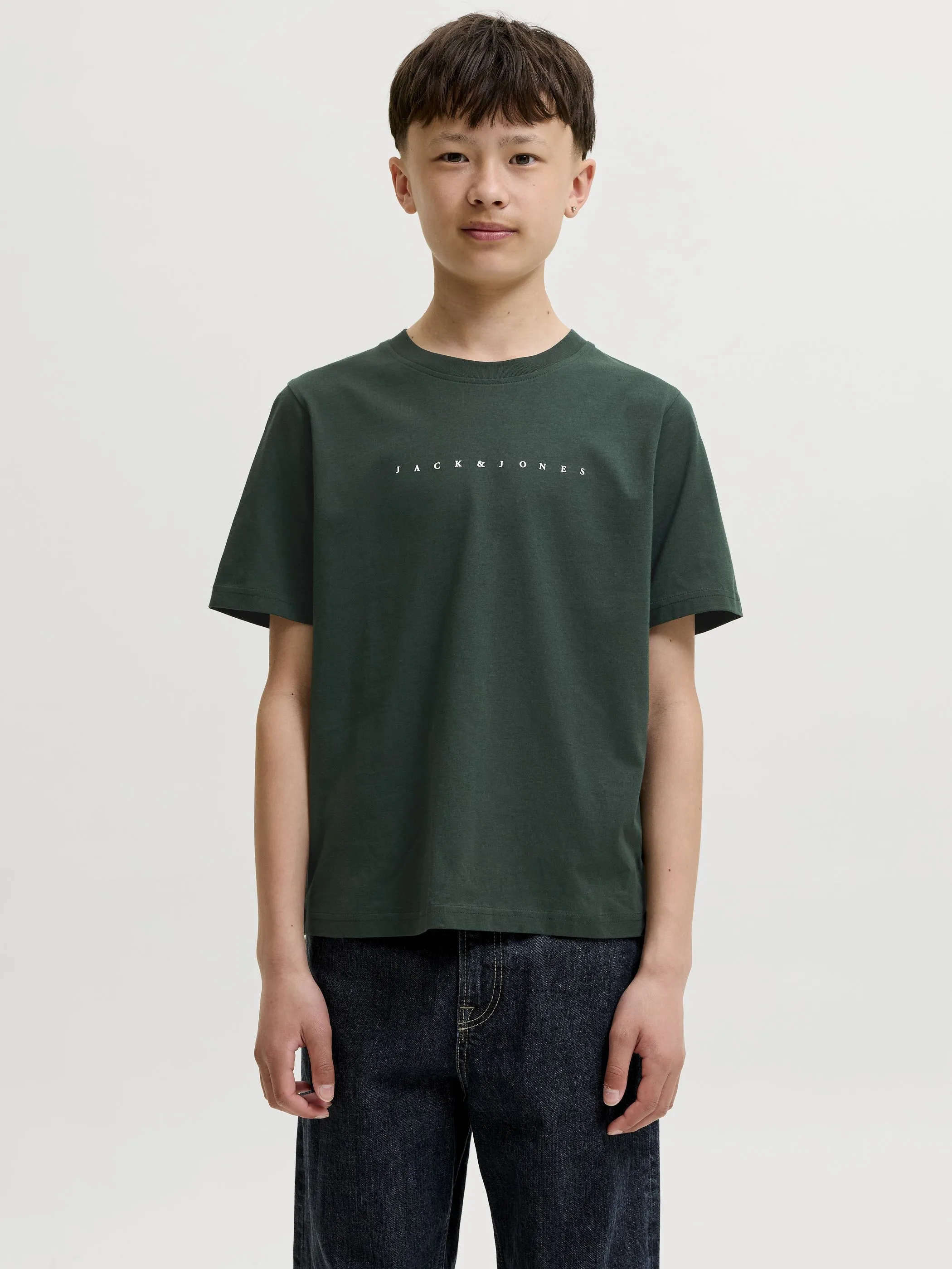 Jack&Jones Junior 12237435 JJESTAR JJ TEE SS NOOS JNR Schwarz 879589 177578 1