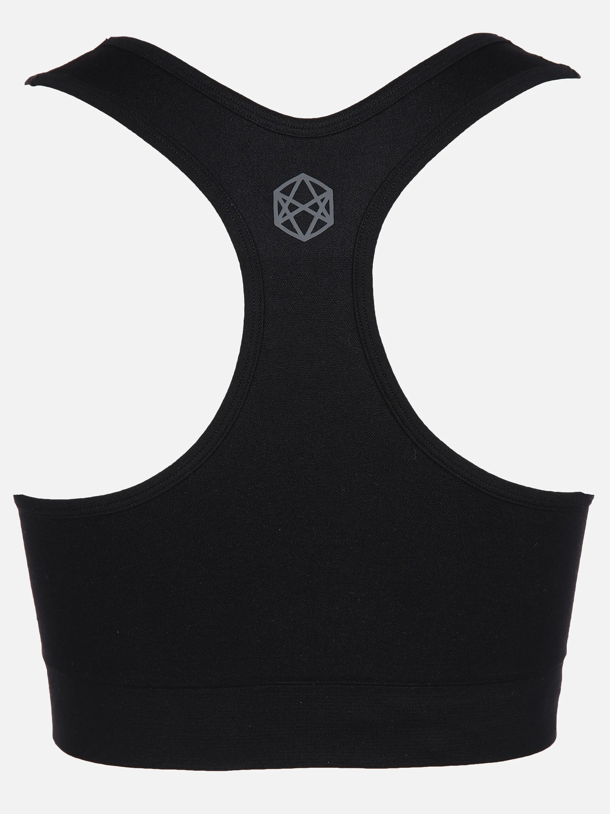 Grinario Sports Da- Seamless Sport-Bra Schwarz 890075 BLACK 2